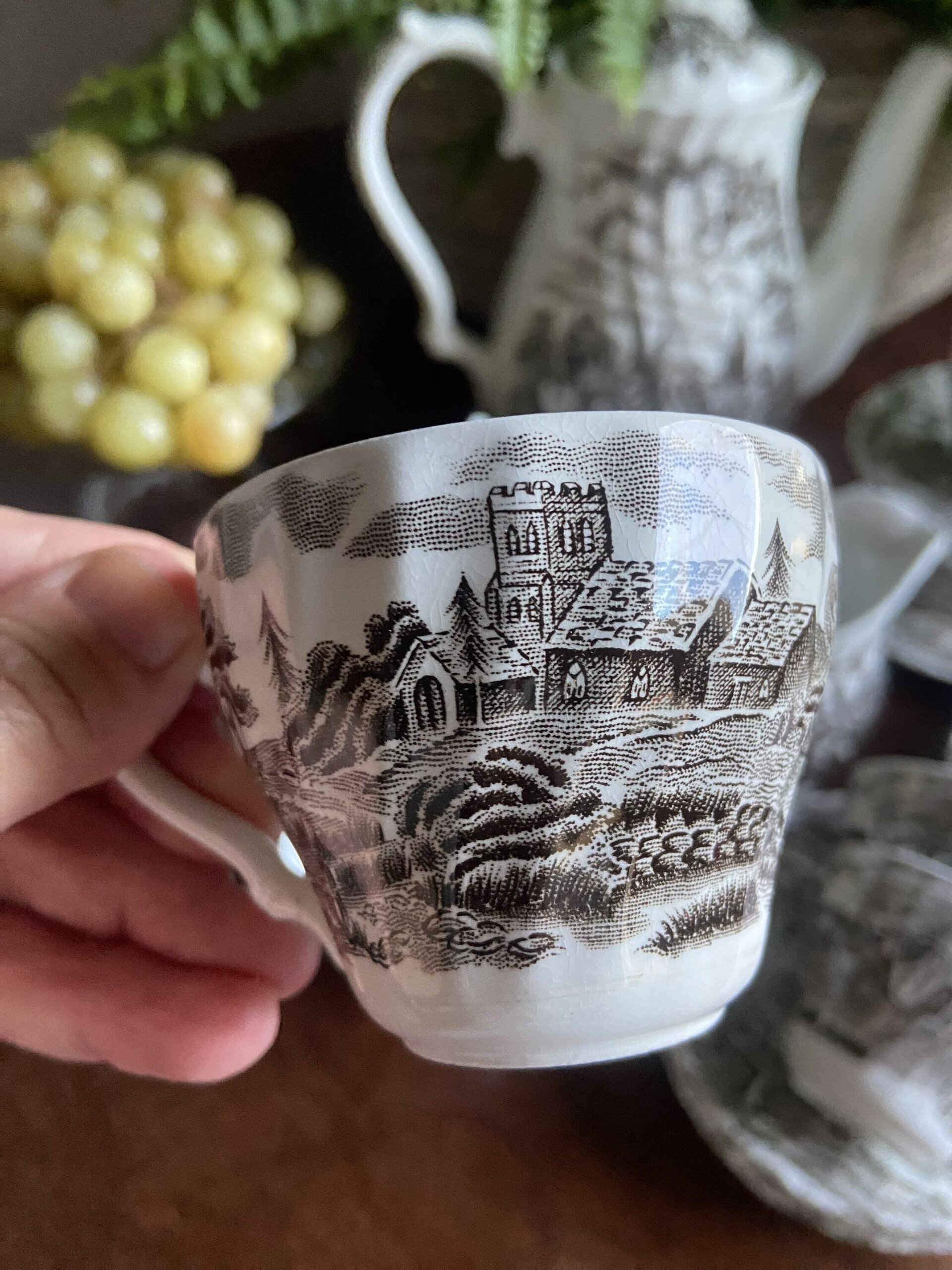 Juego café en loza inglesa "Myott" (mod. Royal Mail). - 7