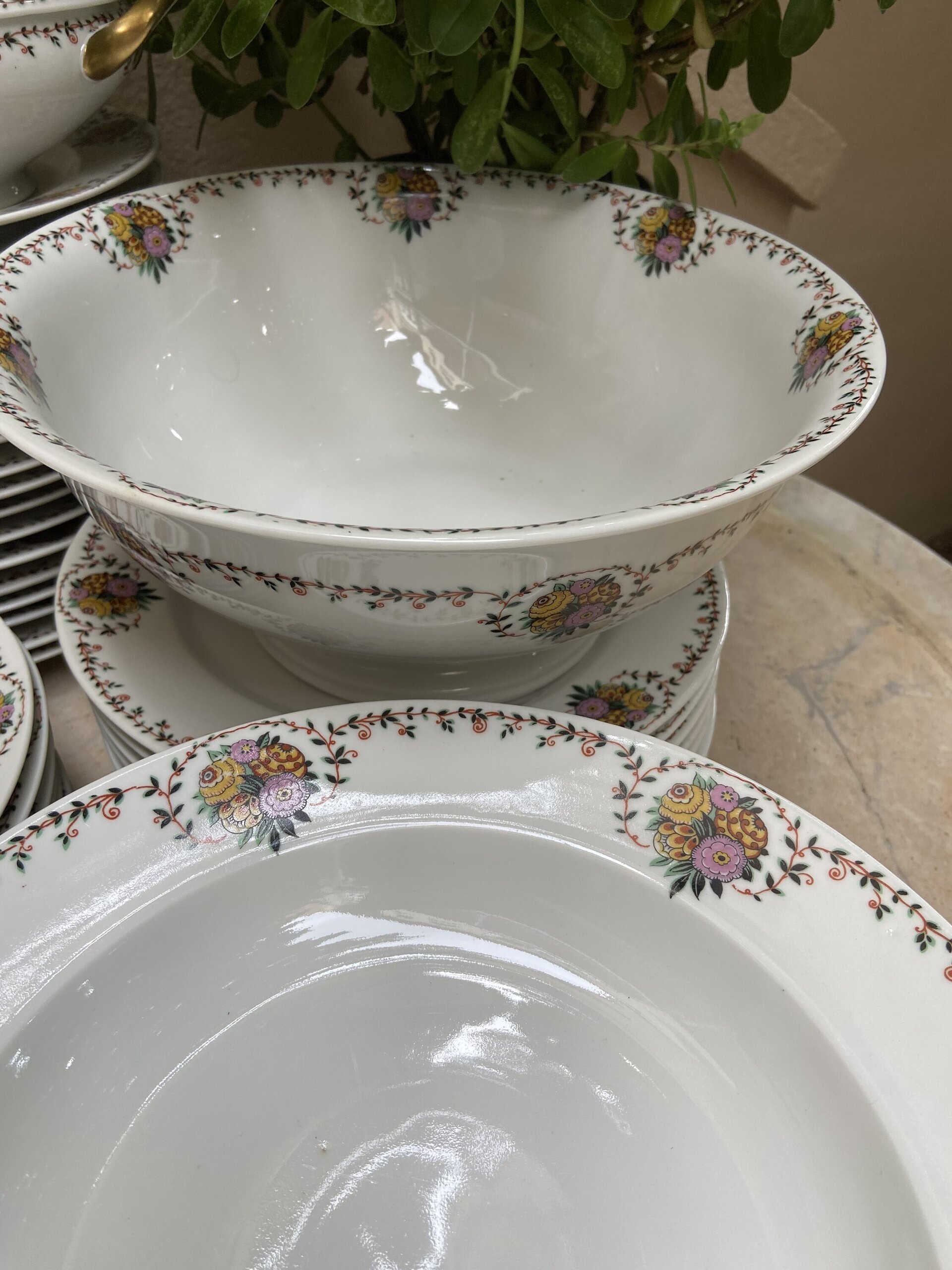 -Vajilla en fina porcelana francesa de Limoges "Raynaud & Cº" - 7