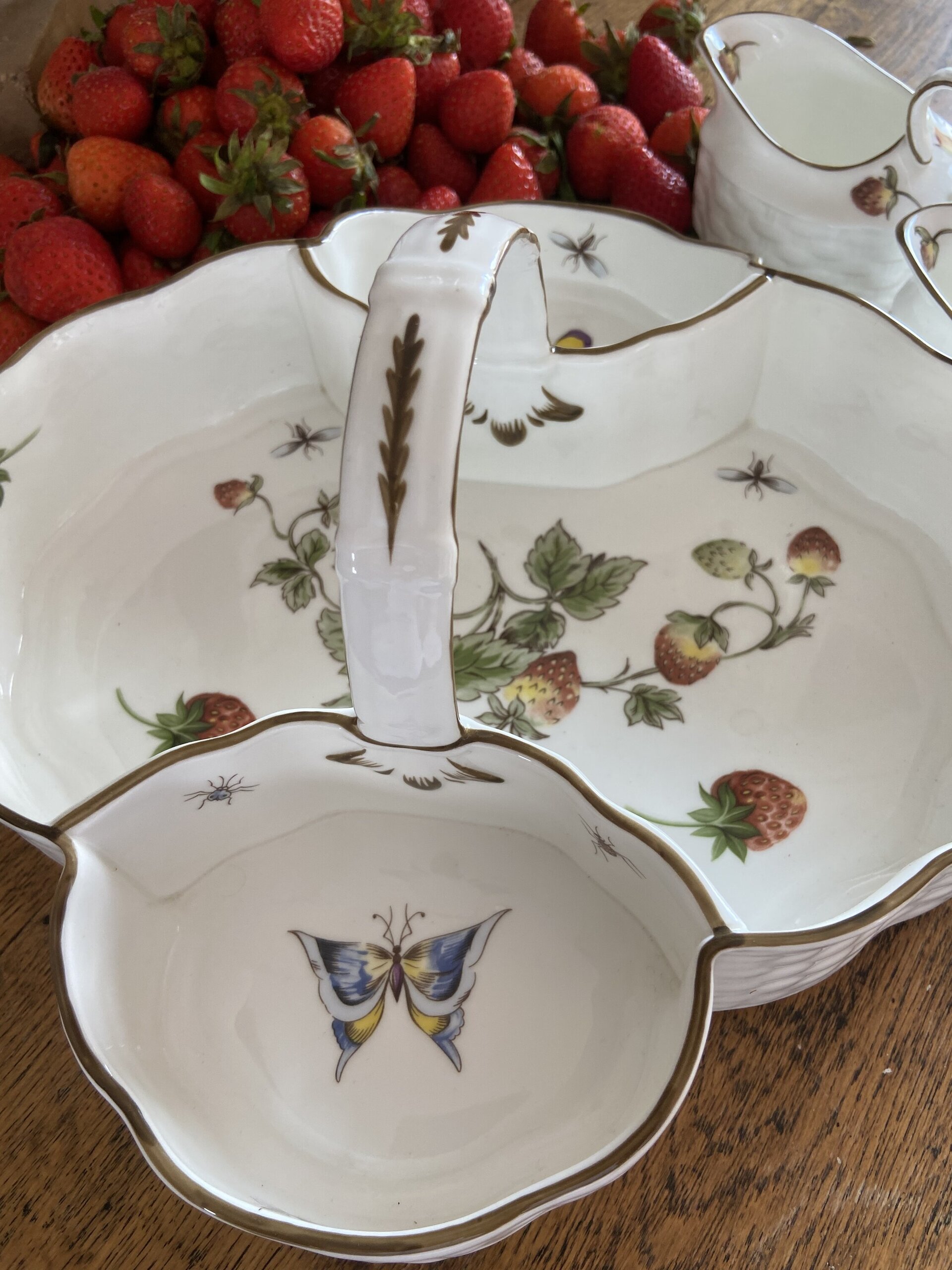 Cesta en porcelana inglesa "Copeland". - 5