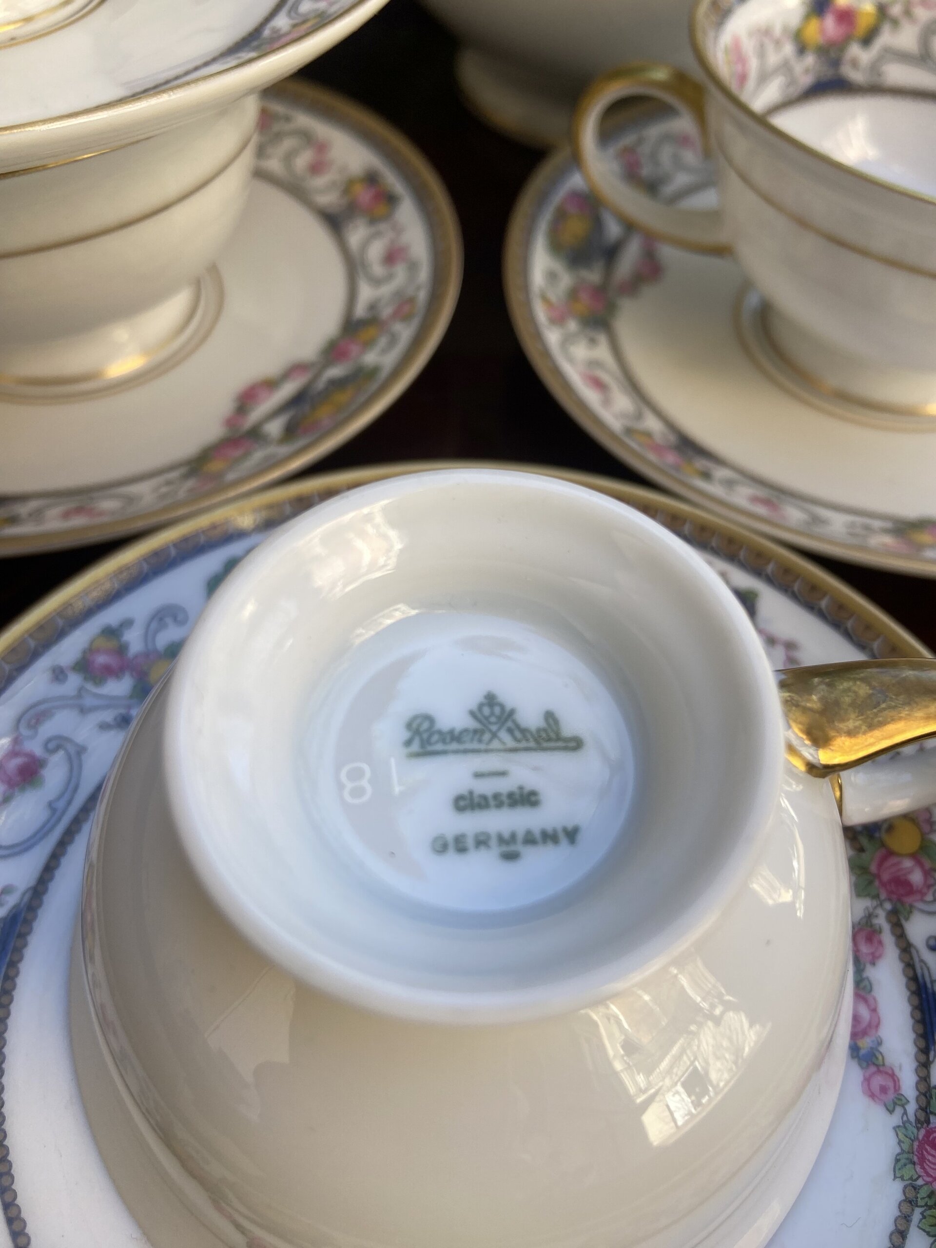 Juego de café en porcelana alemana "Rossenthal" - 6