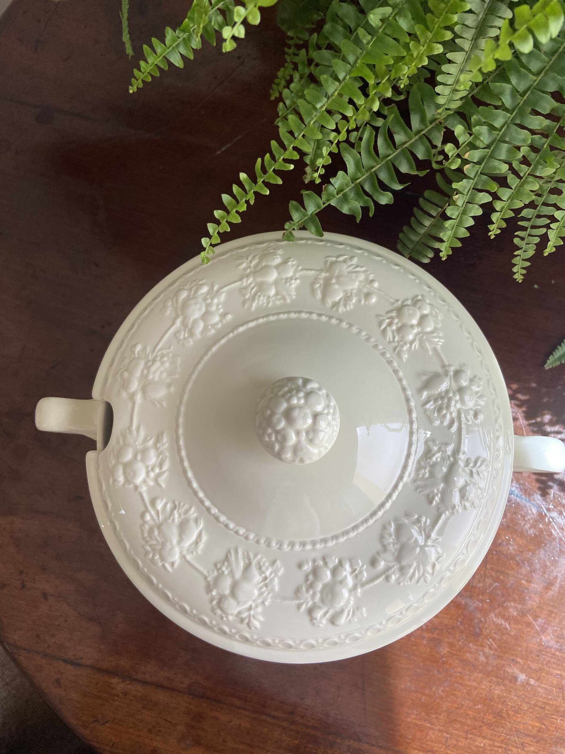 Sopera en porcelana inglesa "Wedgwood" (mod.Barlaston) - 4