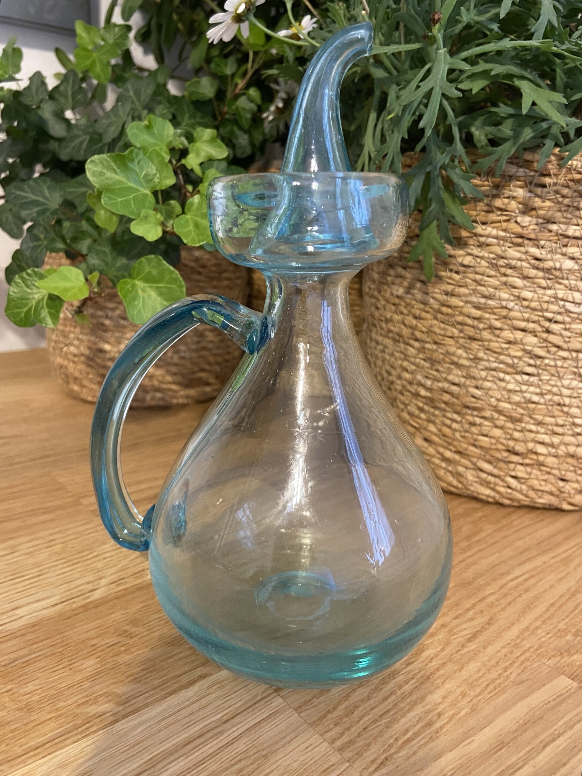 Aceitera en cristal soplado mallorquin "Gordiola". - 3