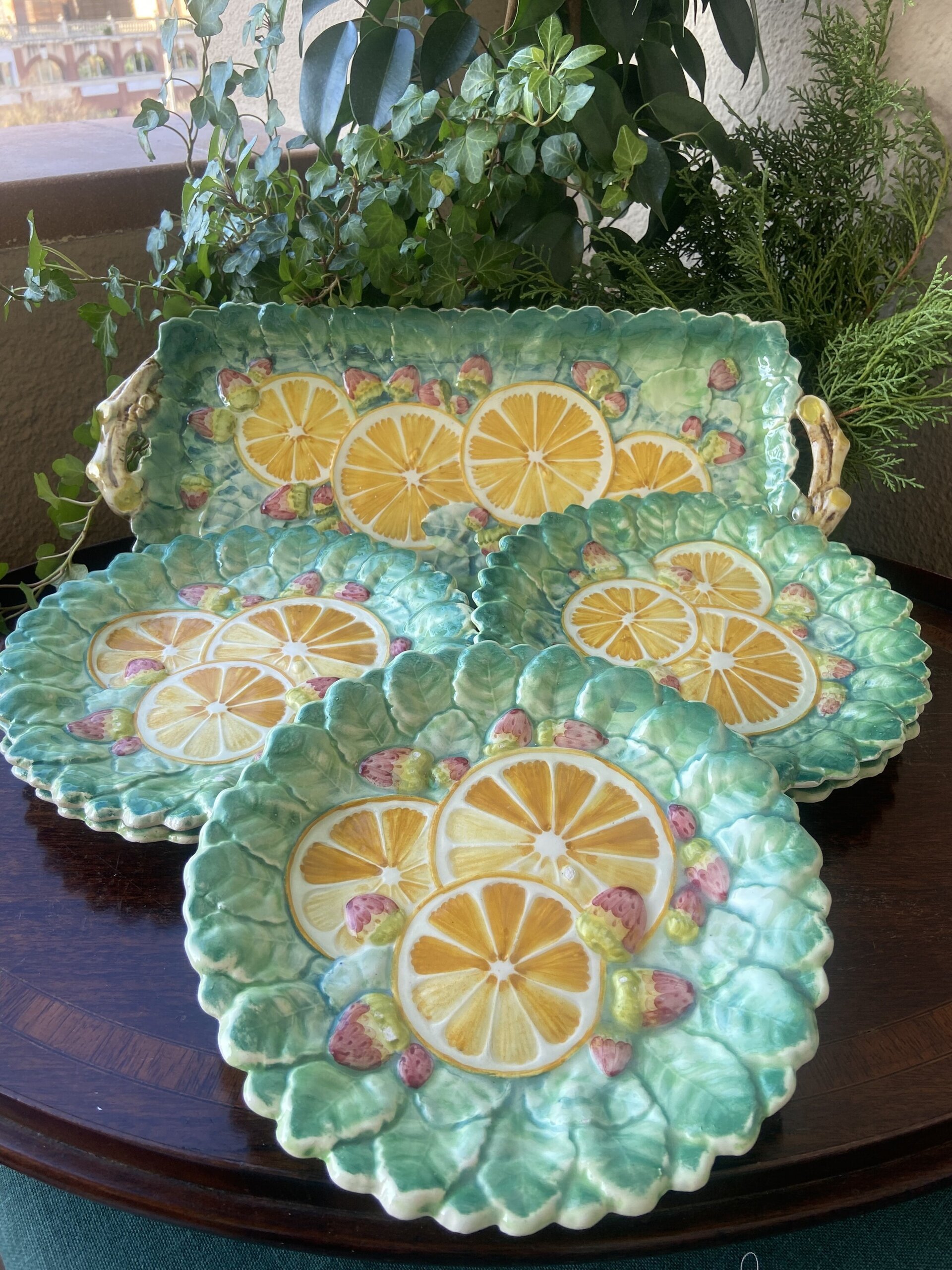 Juego de merienda en cerámica levantina de Manises "Hispania" - 3