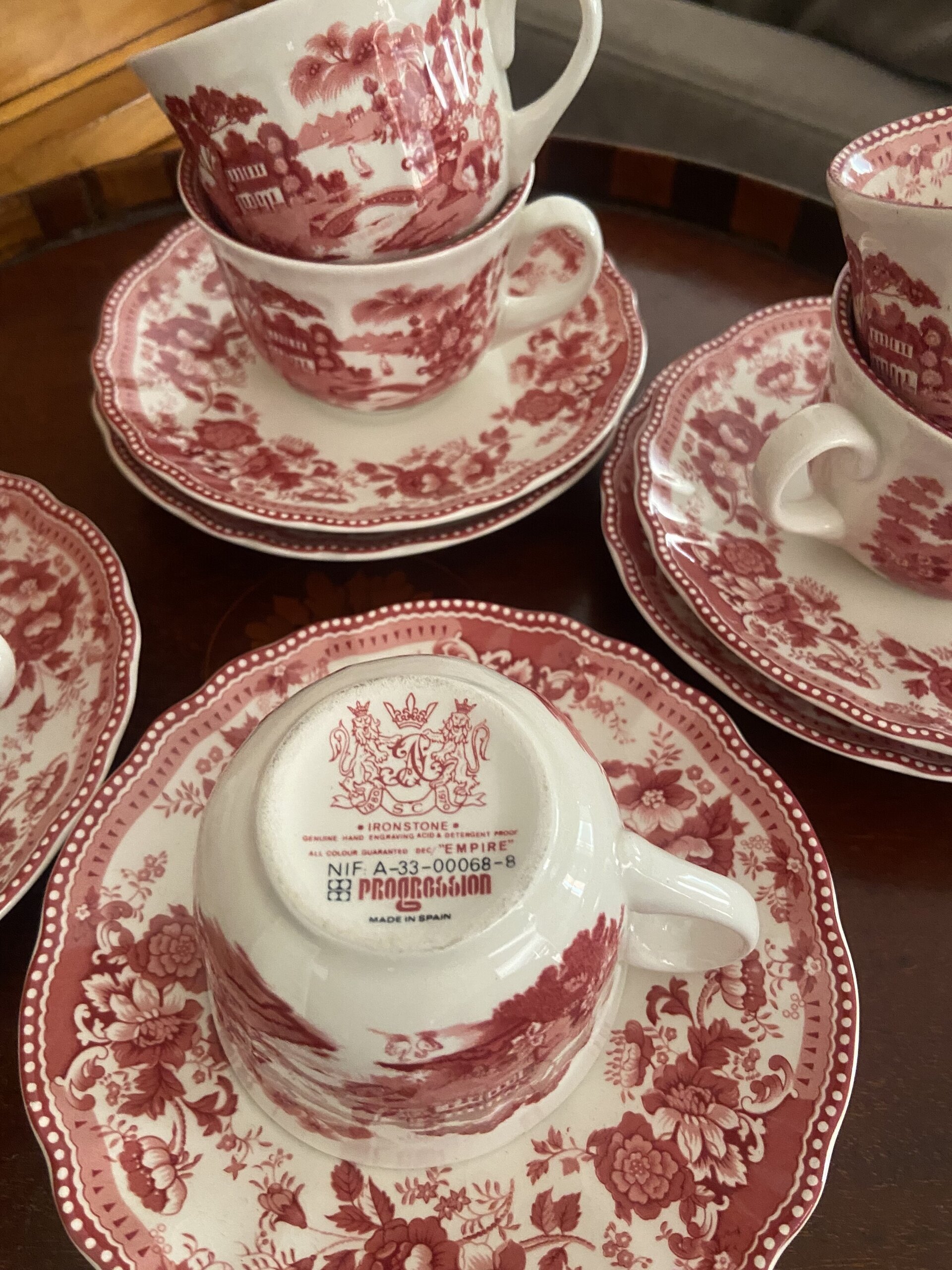 6 tazas café en loza española "Progression" mod. Empire - 3