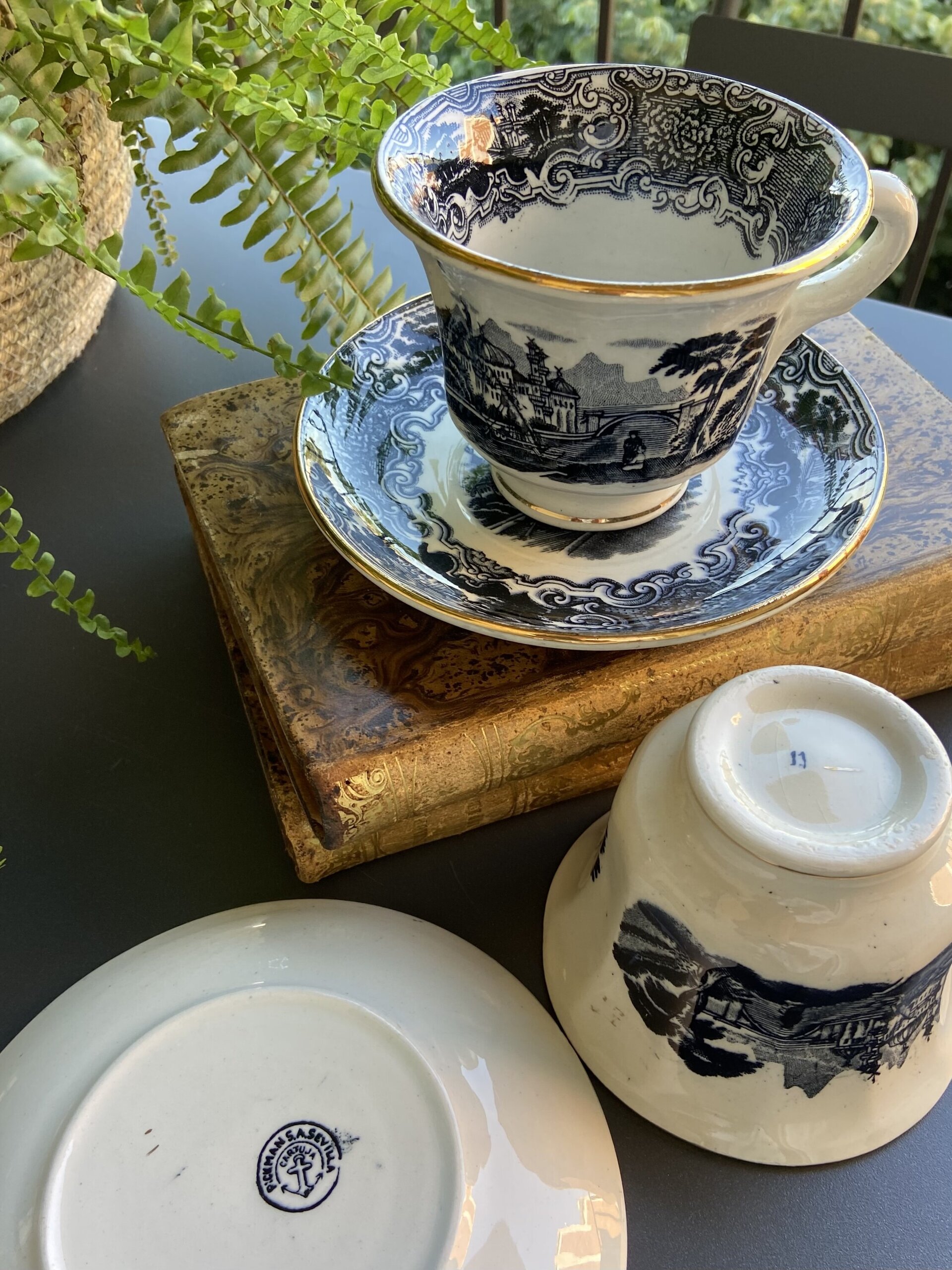 2 tazas desayuno "Pickman S.A. Sevilla/Cartuja" - 4