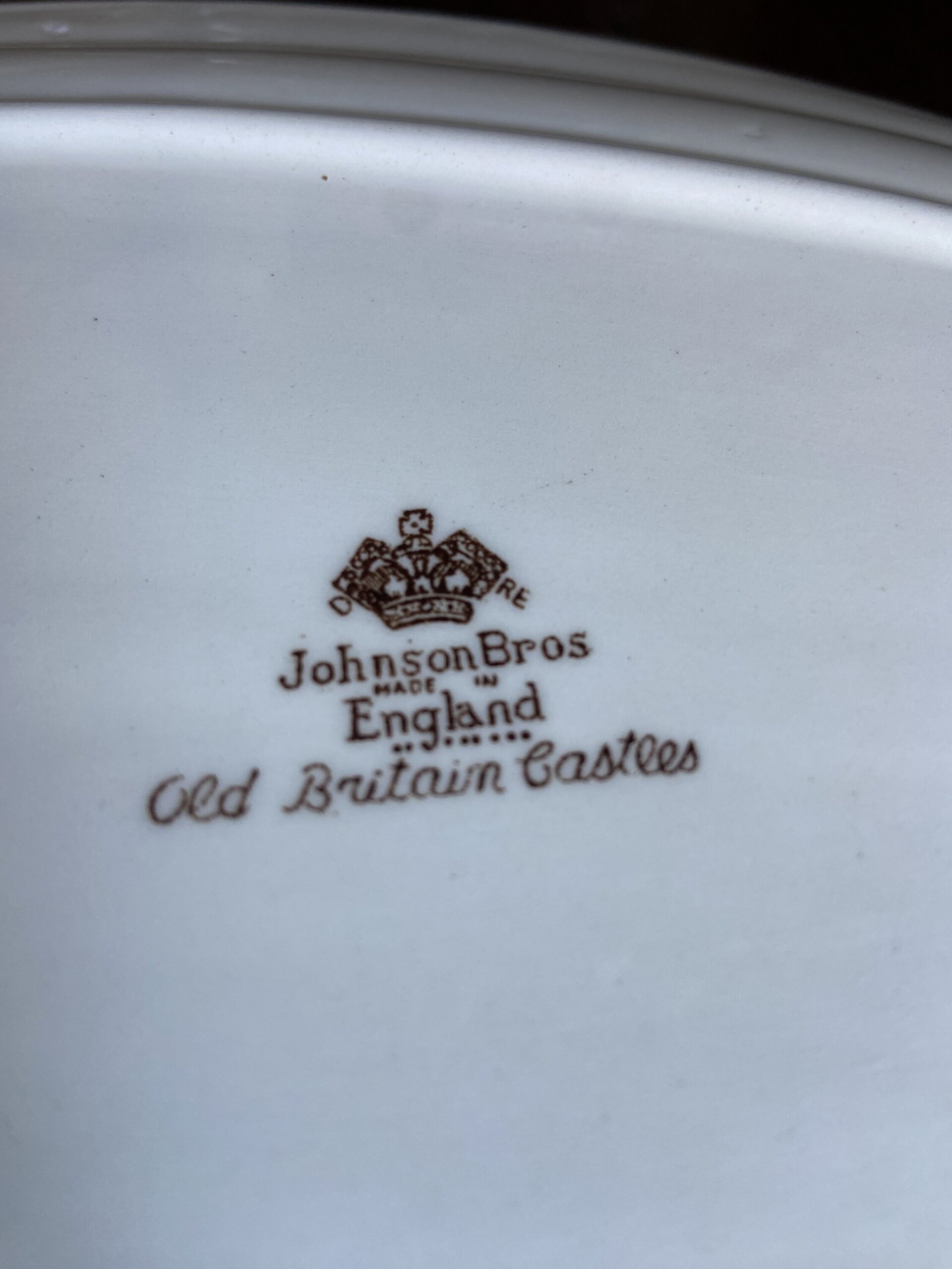 Fuente cake en loza inglesa "Johnson Bros". - 5