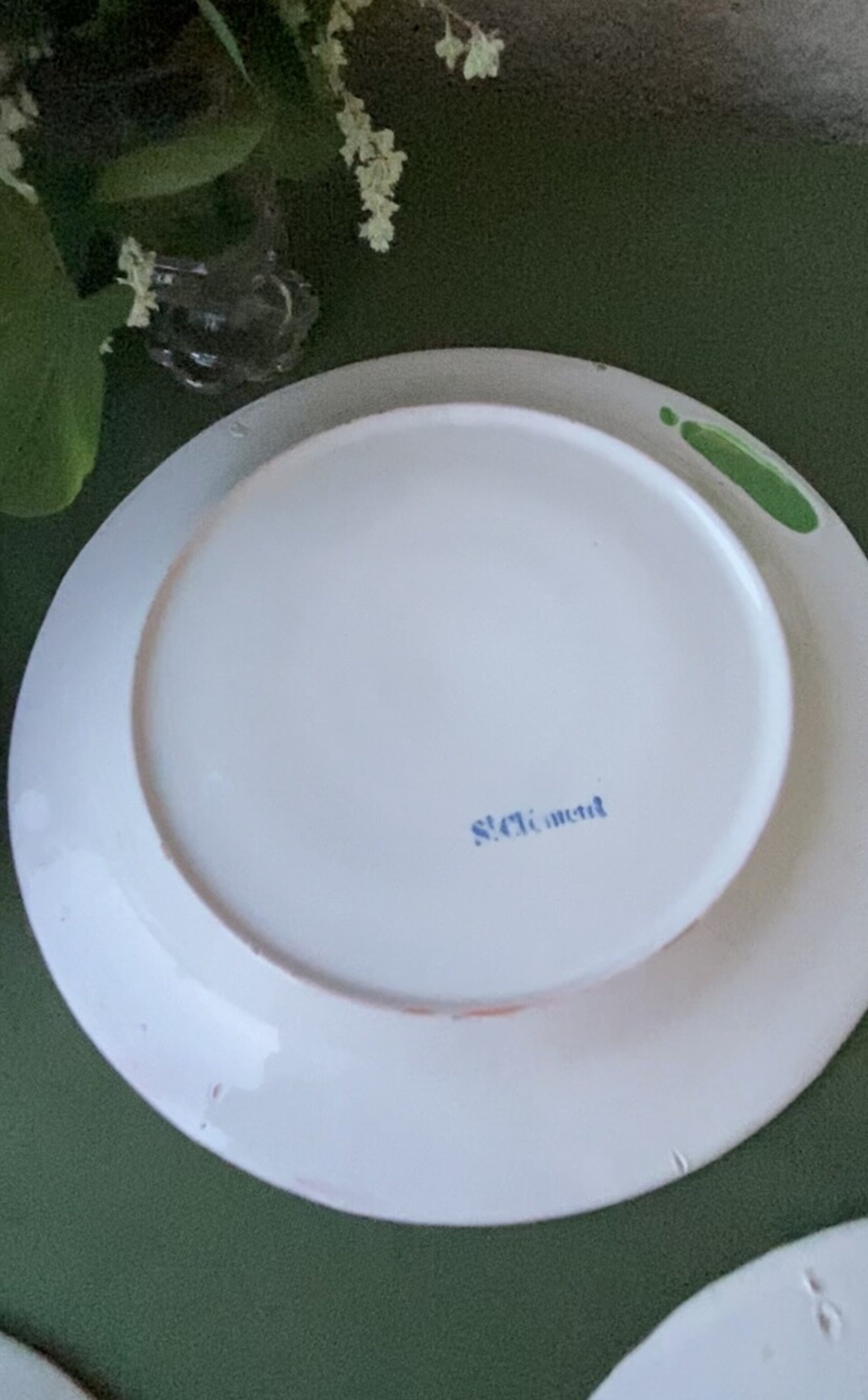 Juego de 6platos de loza franceses. - 9