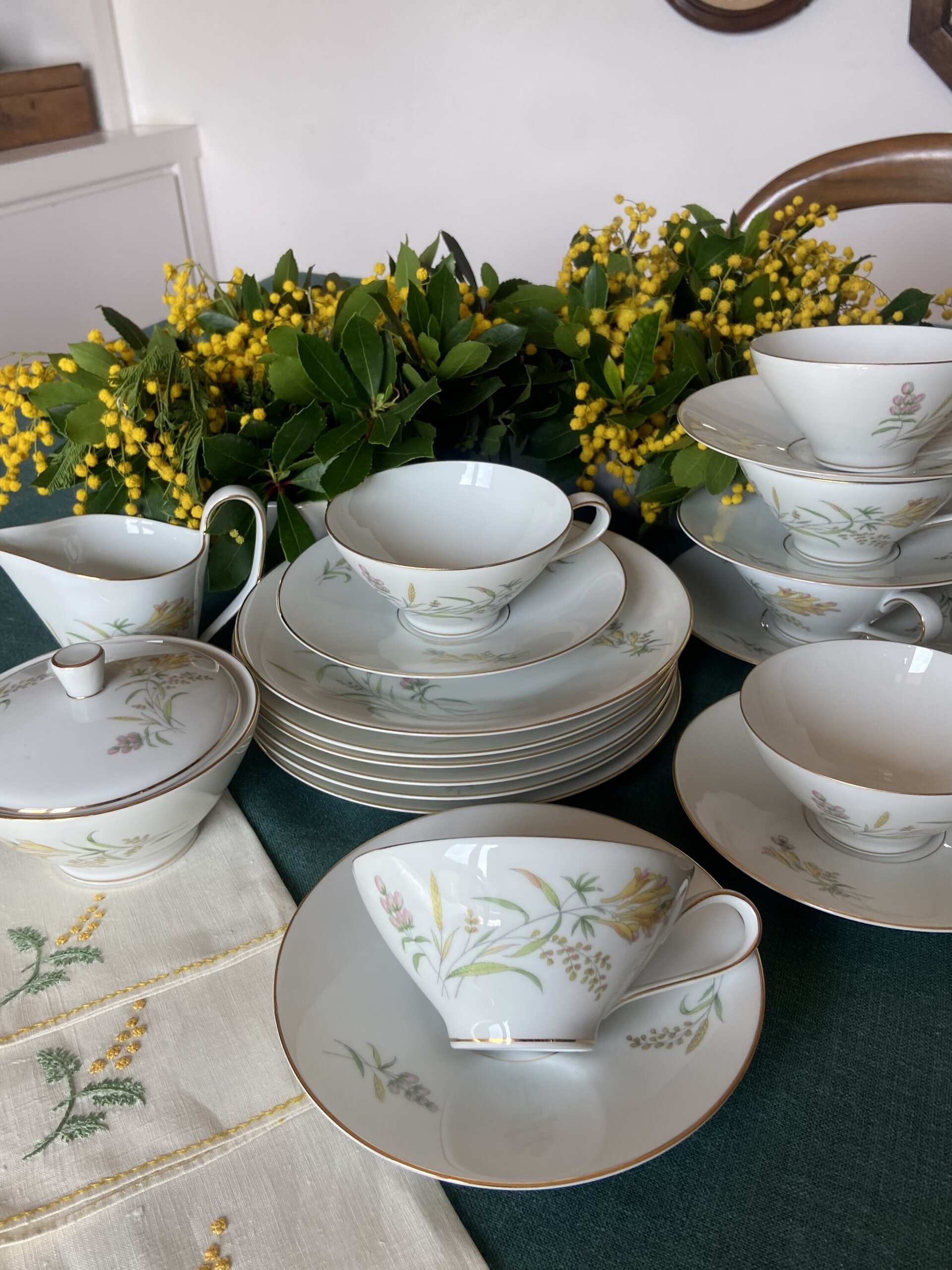 Juego de té en porcelana alemana "Rossenthal" - 2