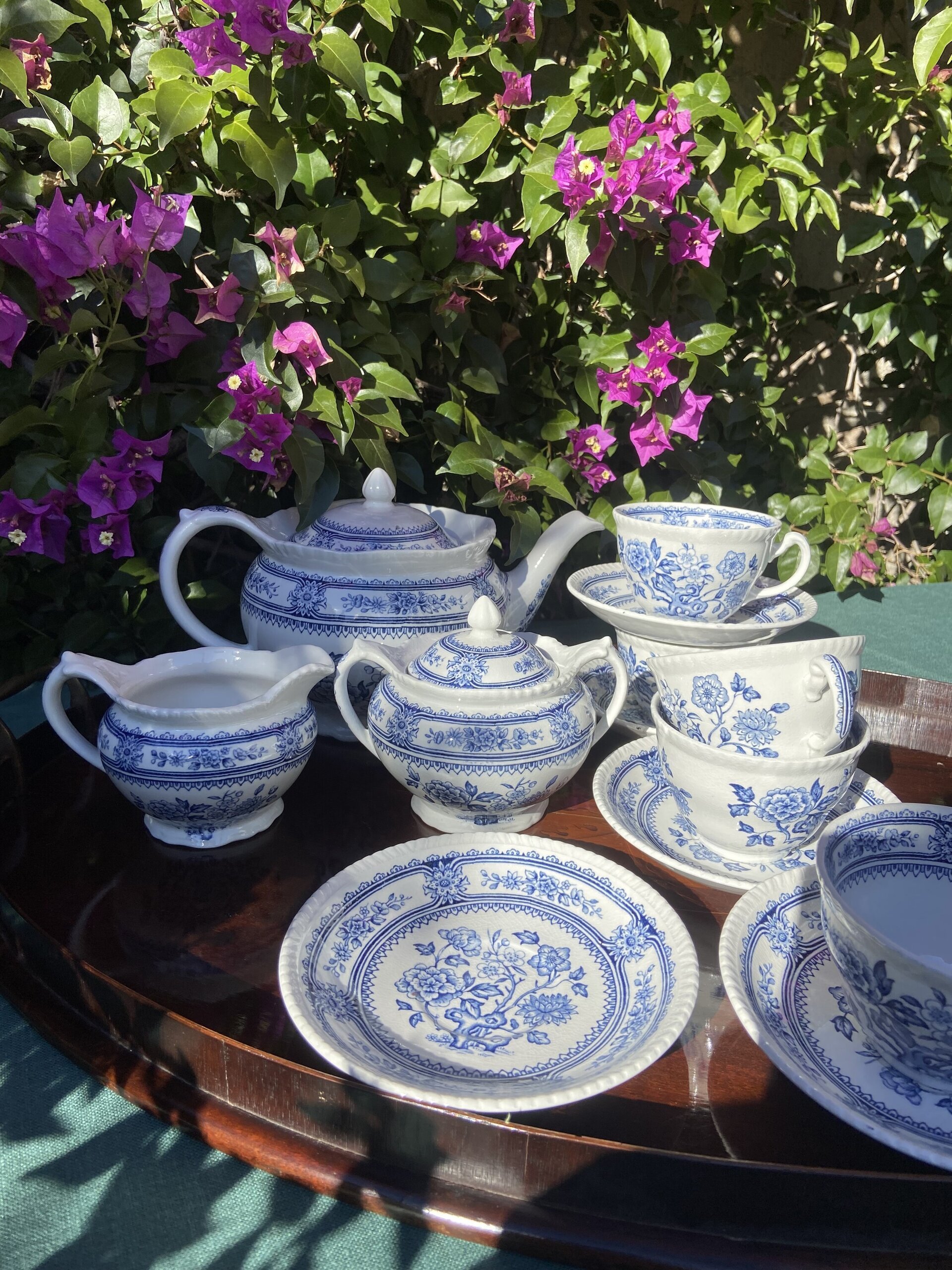 Juego de té en loza inglesa "Wood & Sons" (mod. Dorset). - 4