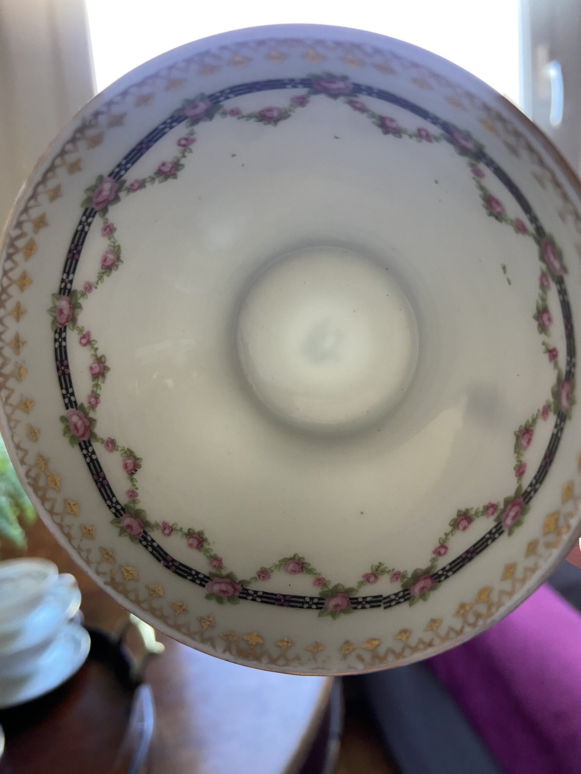 6 tazas de café en fina porcelana alemana "Silesia". - 5