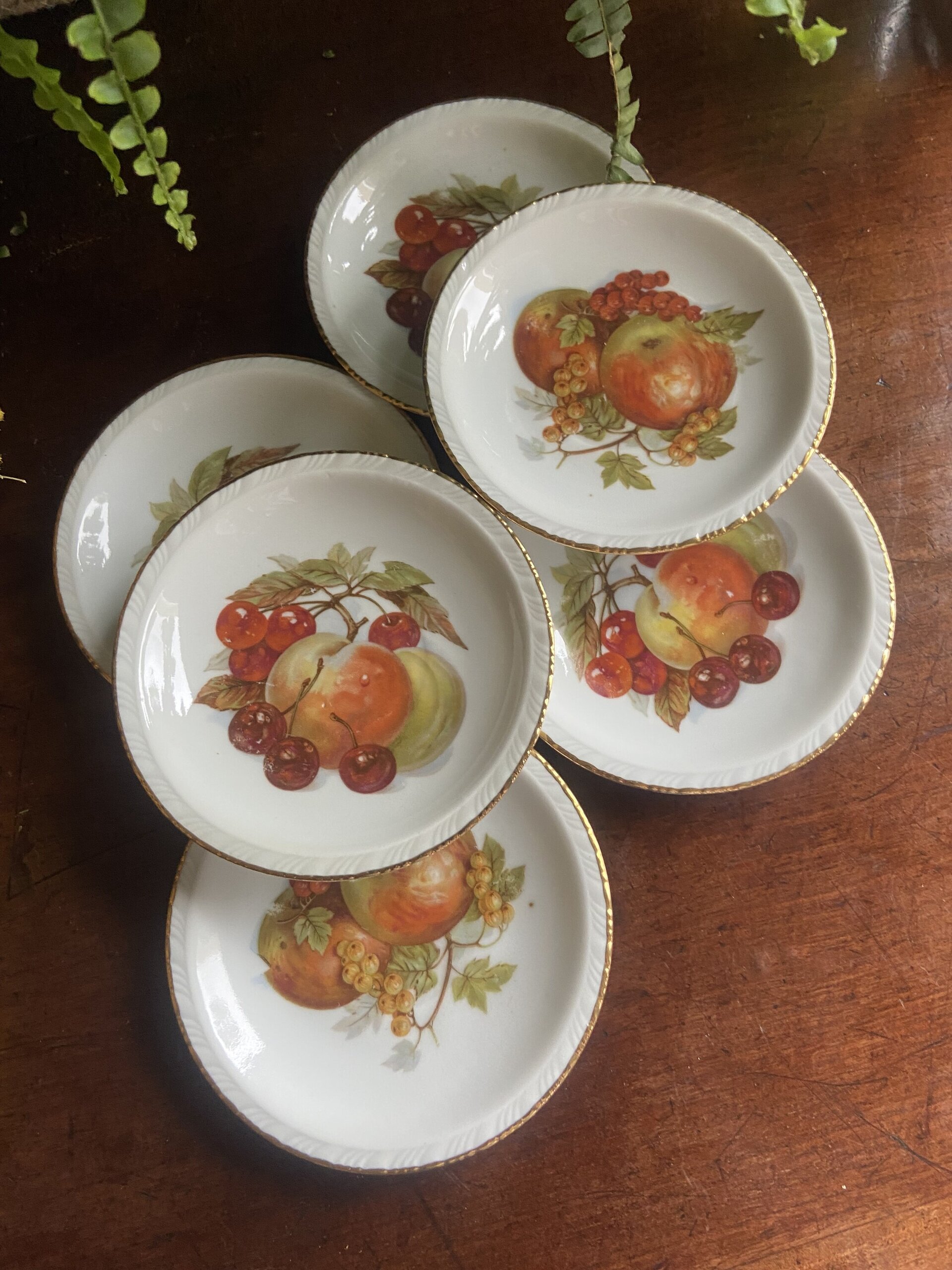 6 platos de pan en porcelana "Santa Clara" - 1