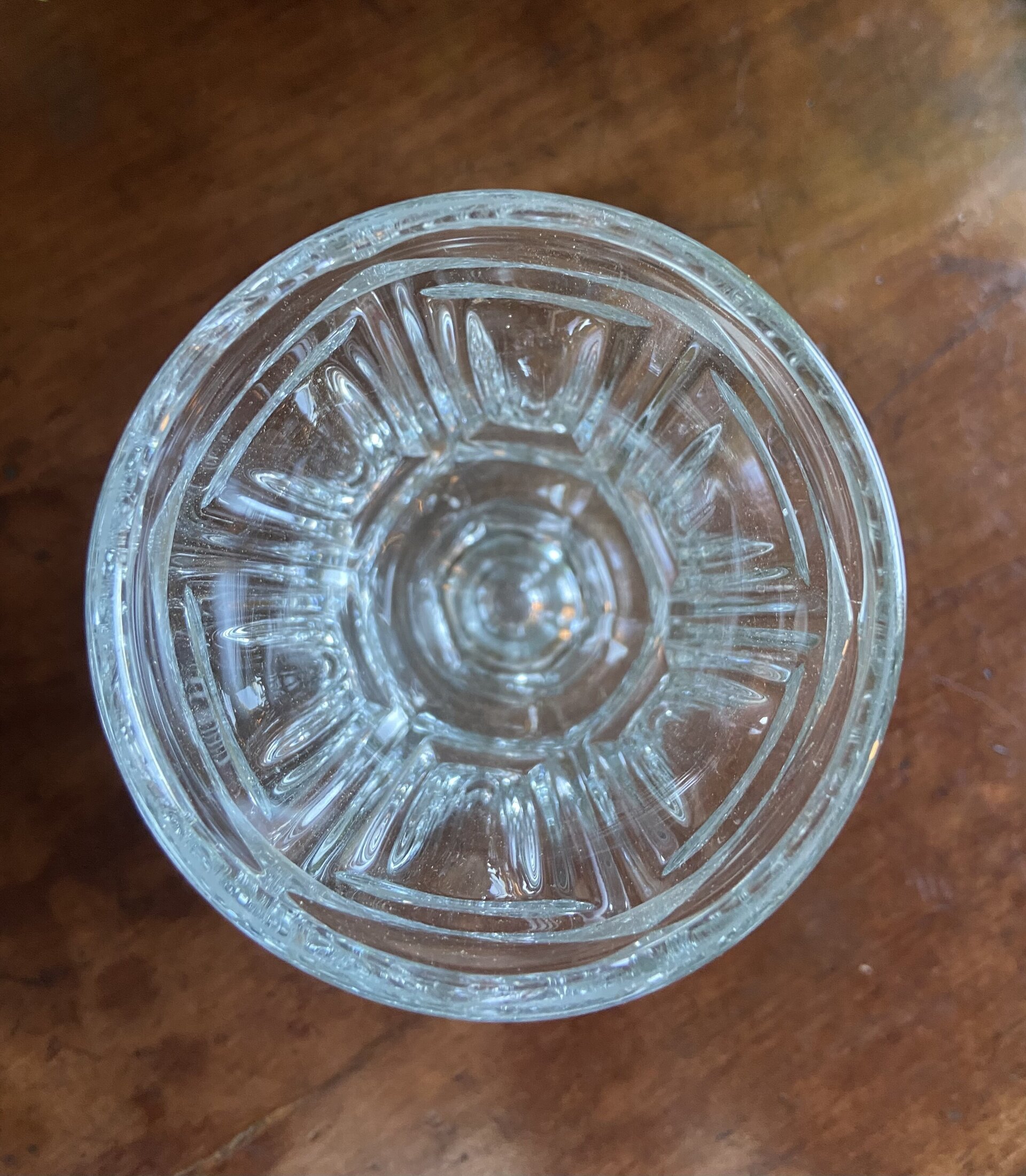 Copa huertana en vidrio prensado de cristalerias "Santa Lucia" Murcia. - 2