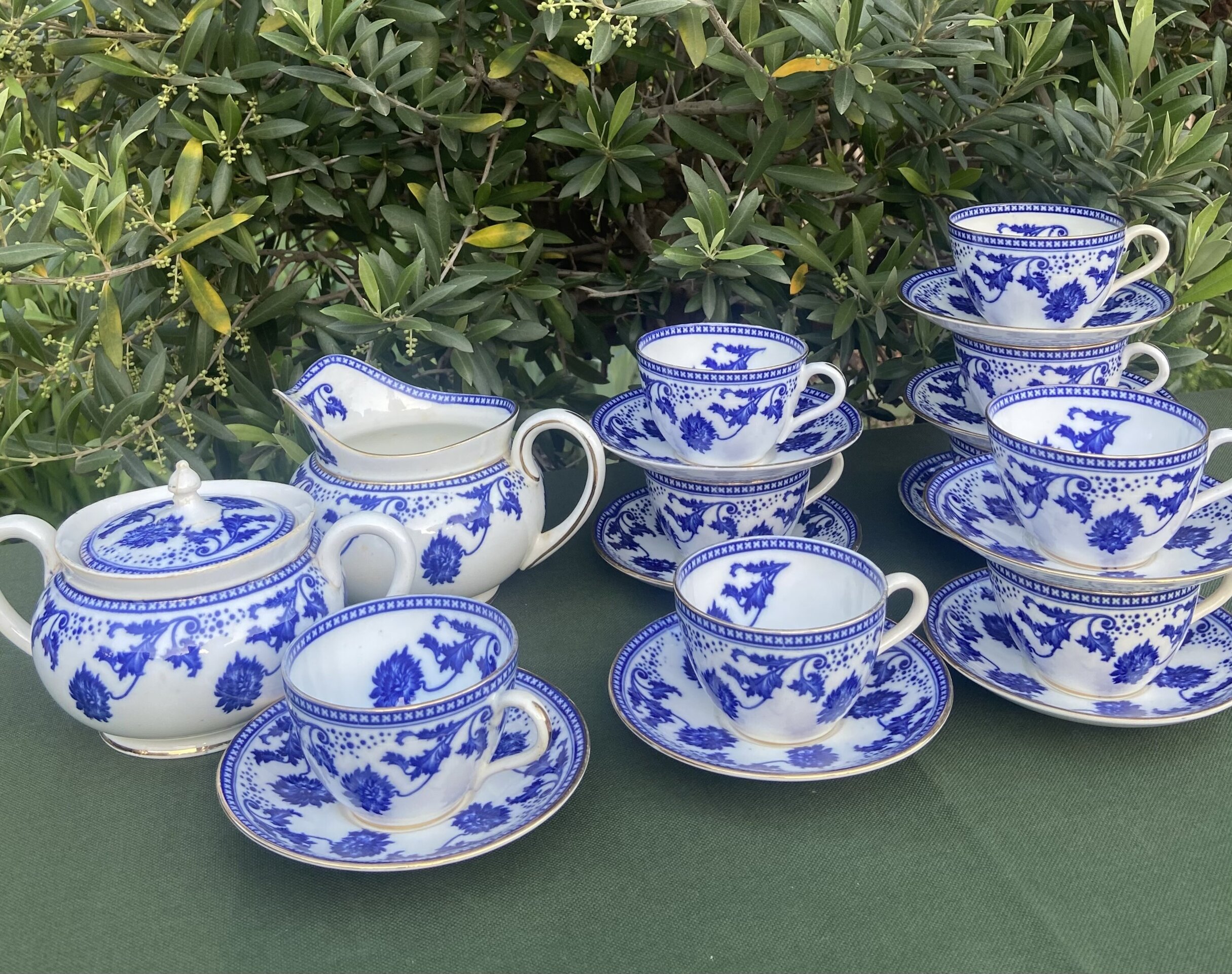 Juego de café porcelana inglesa "Aynsley". - 3