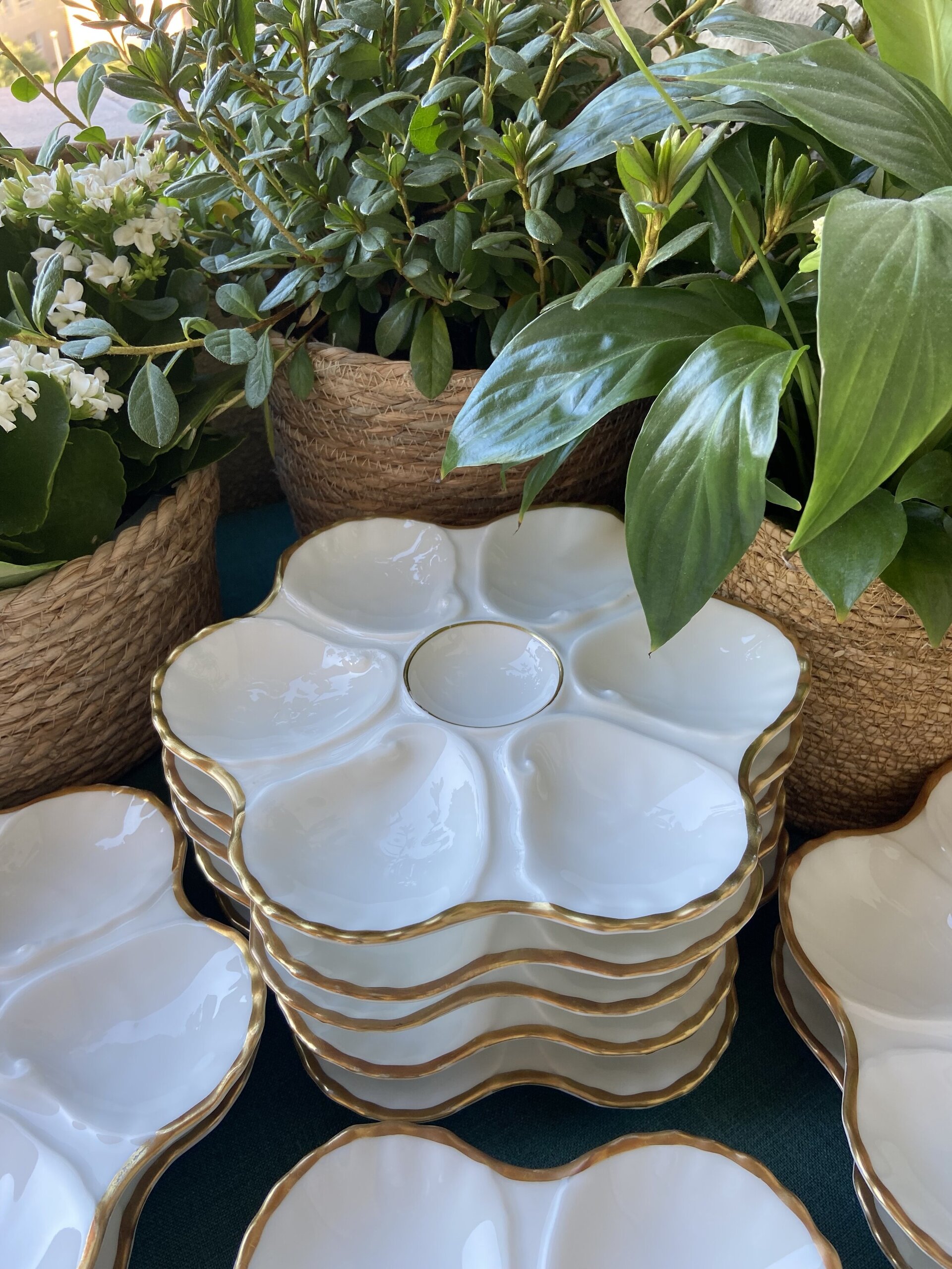 Platos para ostras en porcelana francesa "Limoges" - 2