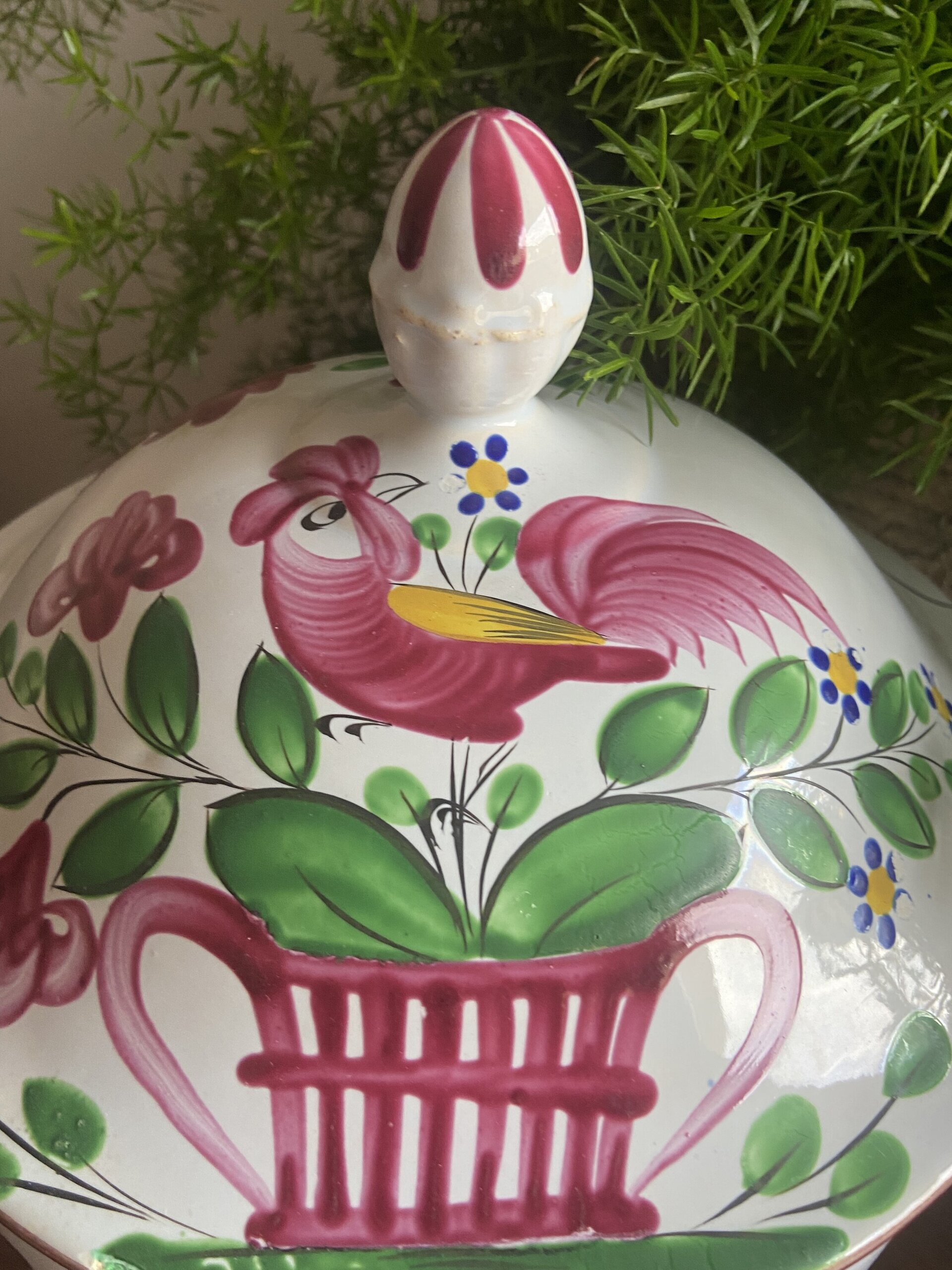 Sopera en loza francesa "Luneville". - 8