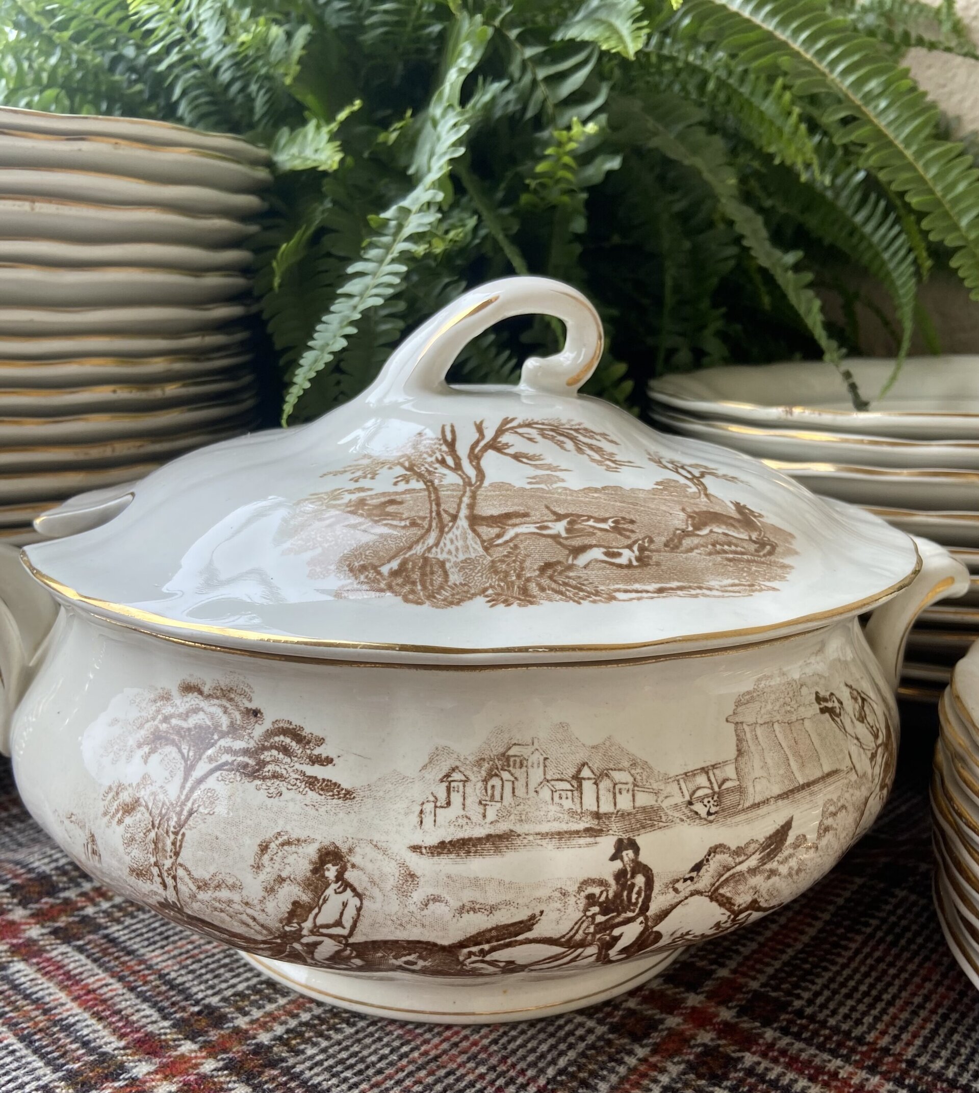 Vajilla en loza "Pickman S.A./ Sevilla/ Cartuja. - 7