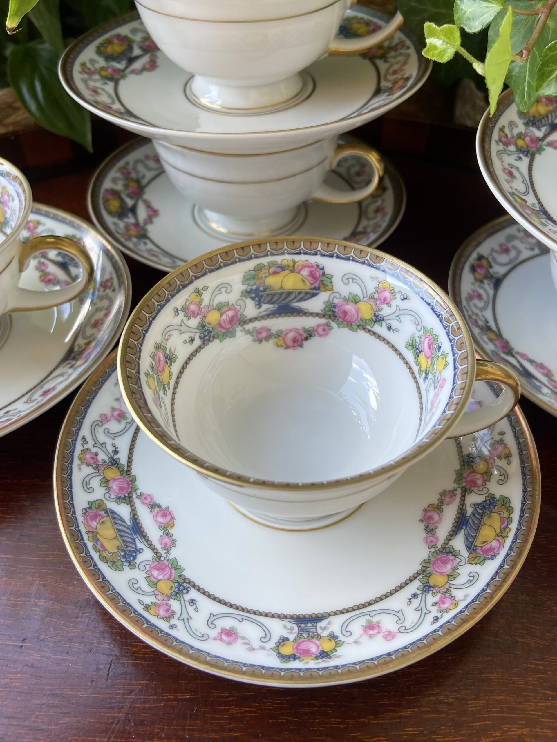 6 tazas café en porcelana alemana "Rossenthal". - 2