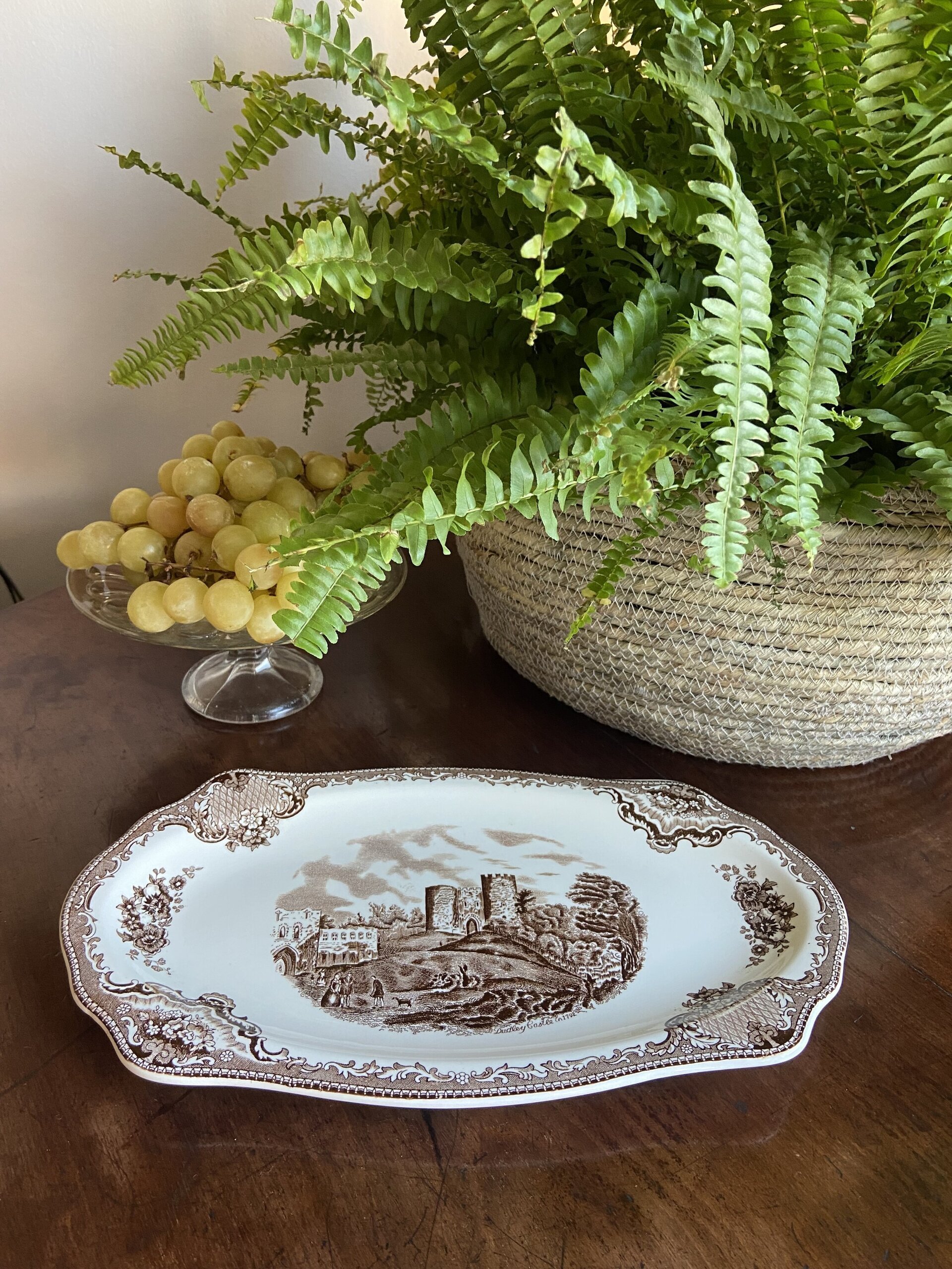 Fuente cake en loza inglesa "Johnson Bros". - 1