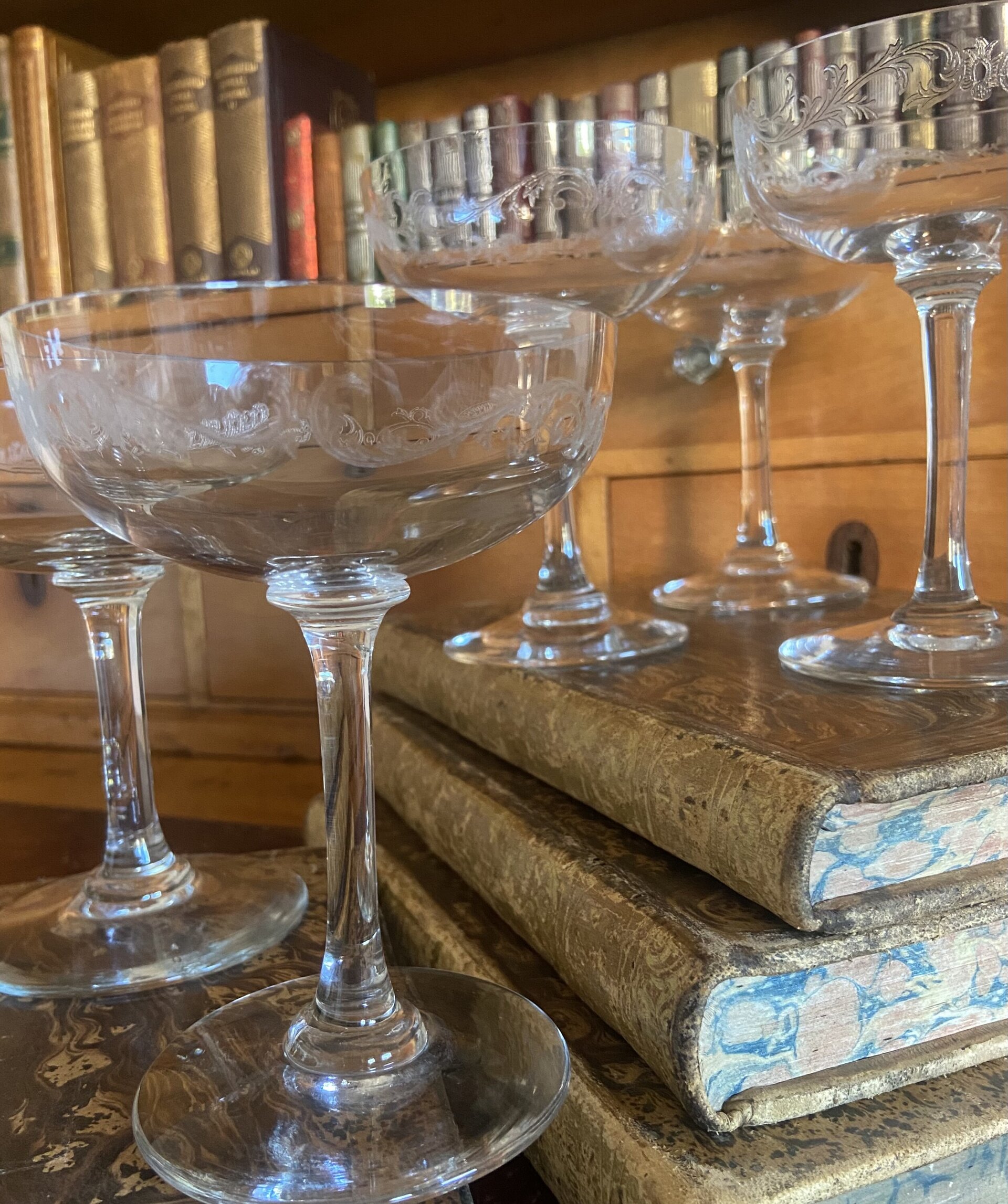 6 copas cava en vidrio serigrafiado - 4