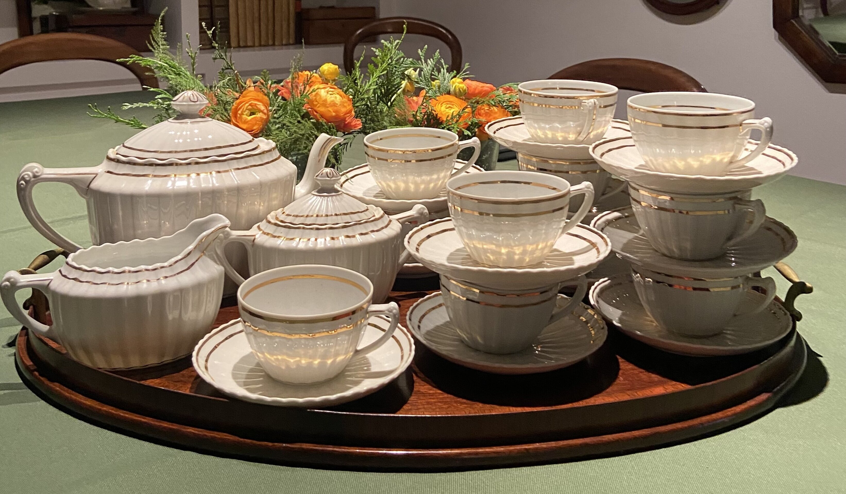 Juego de té en porcelana "Saint Claire" - 8