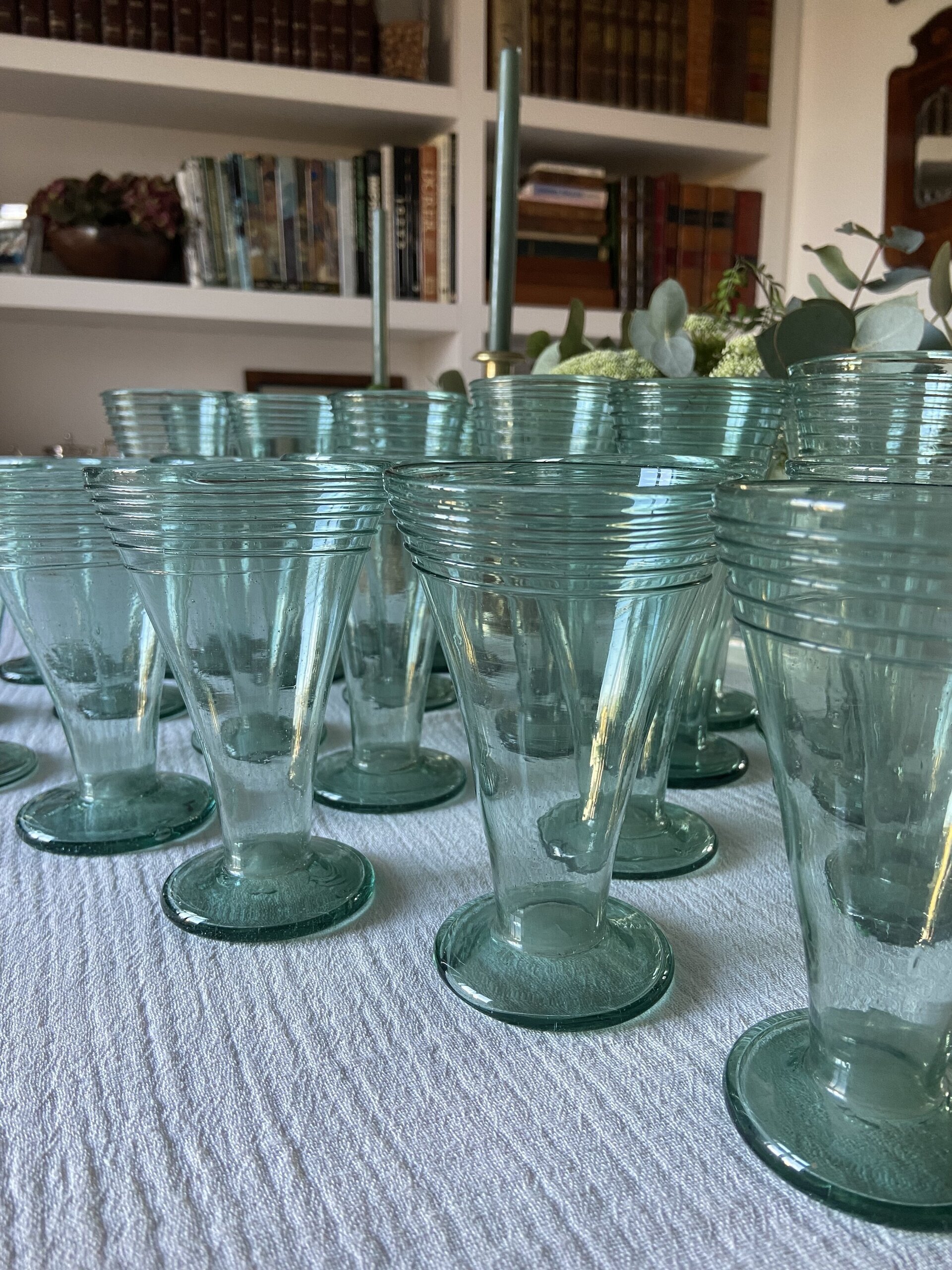Copas en vidrio soplado mallorquin "Gordiola". - 4