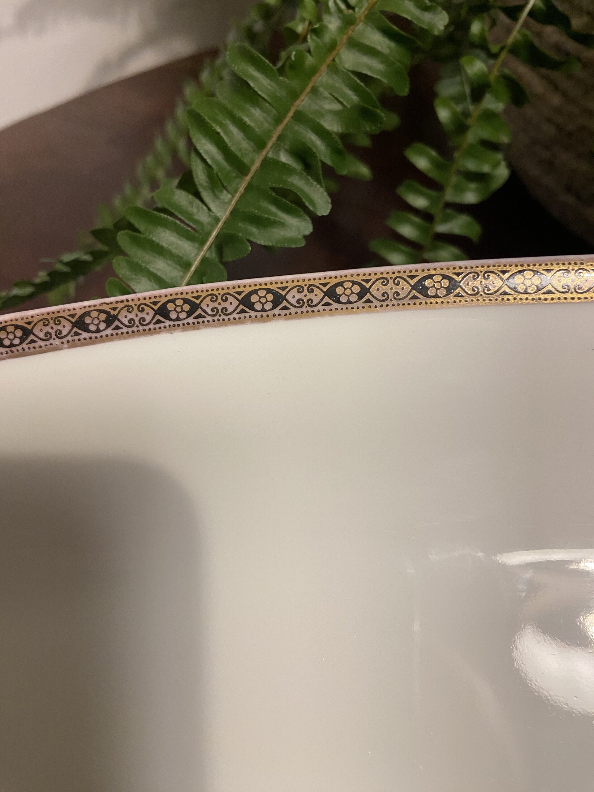 Fuente alargada en porcelana alemana "Hutstenreuther". - 6