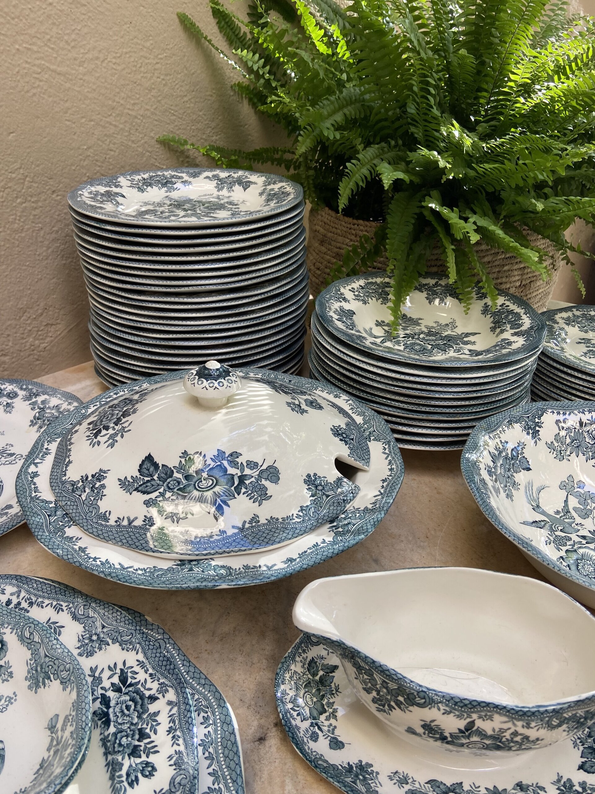 Vajilla en loza inglesa "Wedgwood" mod. Asiatic Phersants - 6
