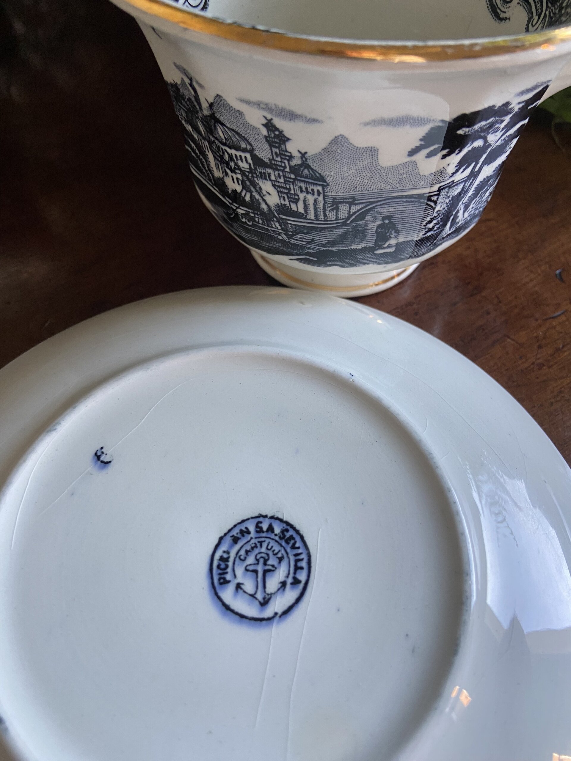 2 tazas desayuno "Pickman S.A. Sevilla/Cartuja" - 5