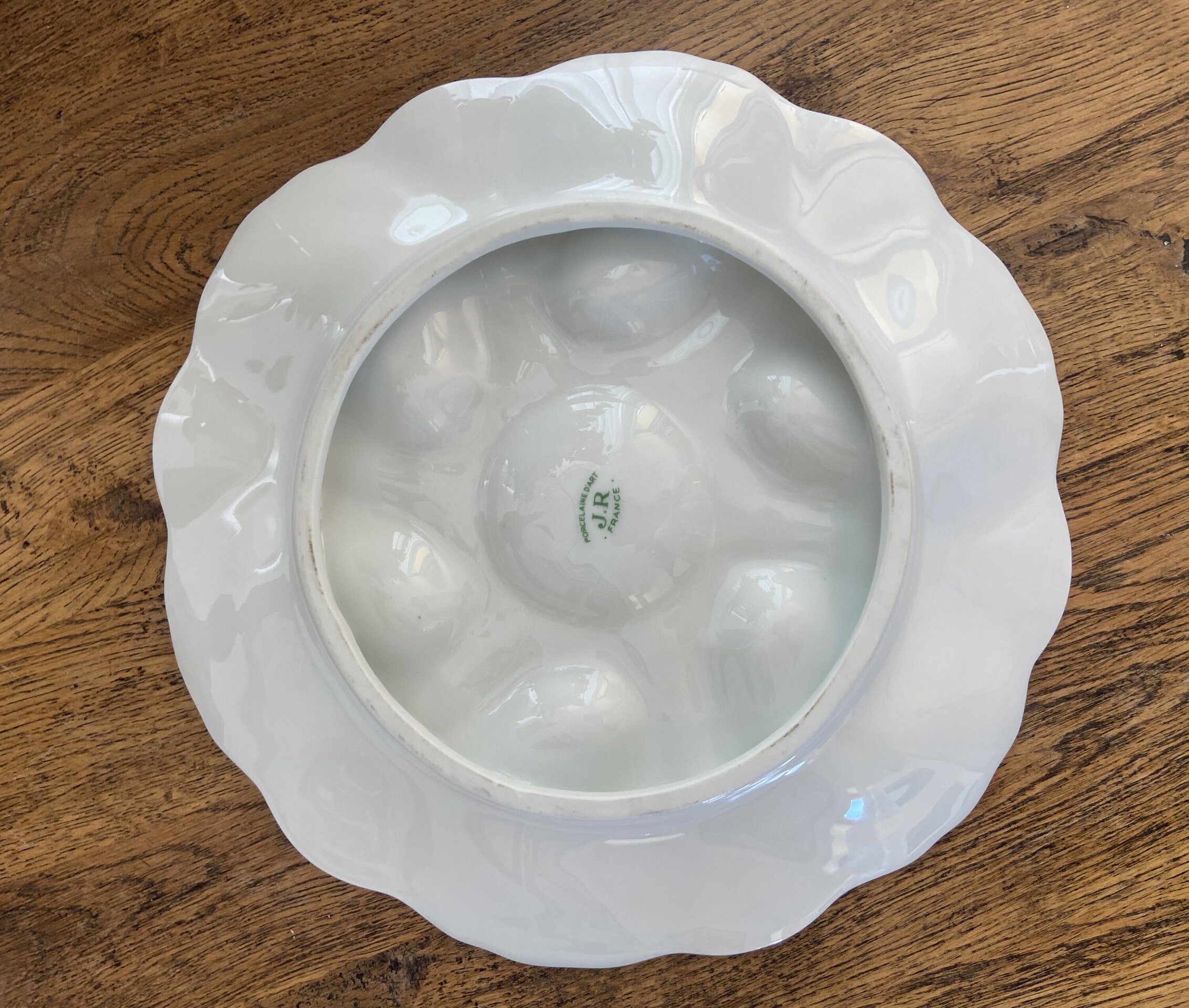 Platos para ostras en prcelana francesa "porcelaine d´art J.R." - 6