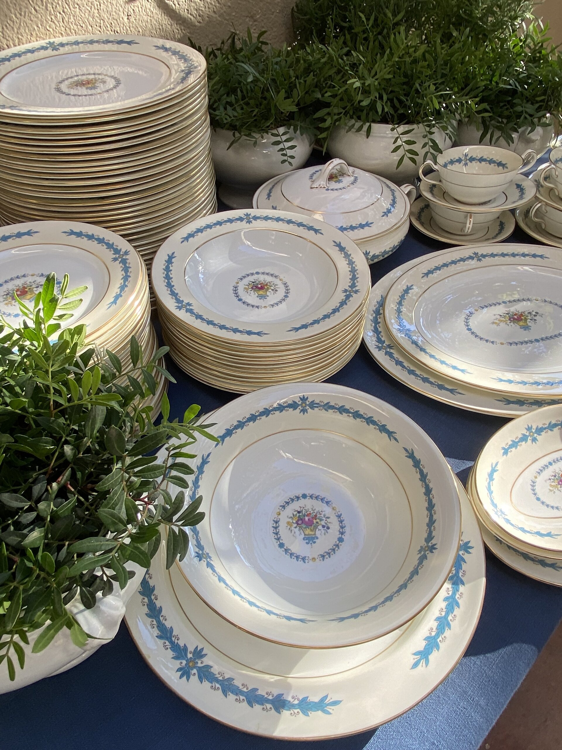 Vajilla en fina porcelana inglesa "Aynsley" Bone China. - 6