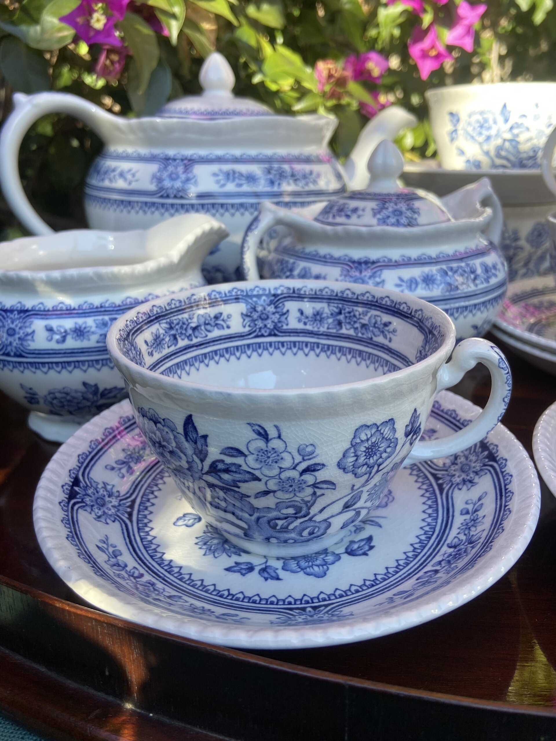 Juego de té en loza inglesa "Wood & Sons" (mod. Dorset). - 8