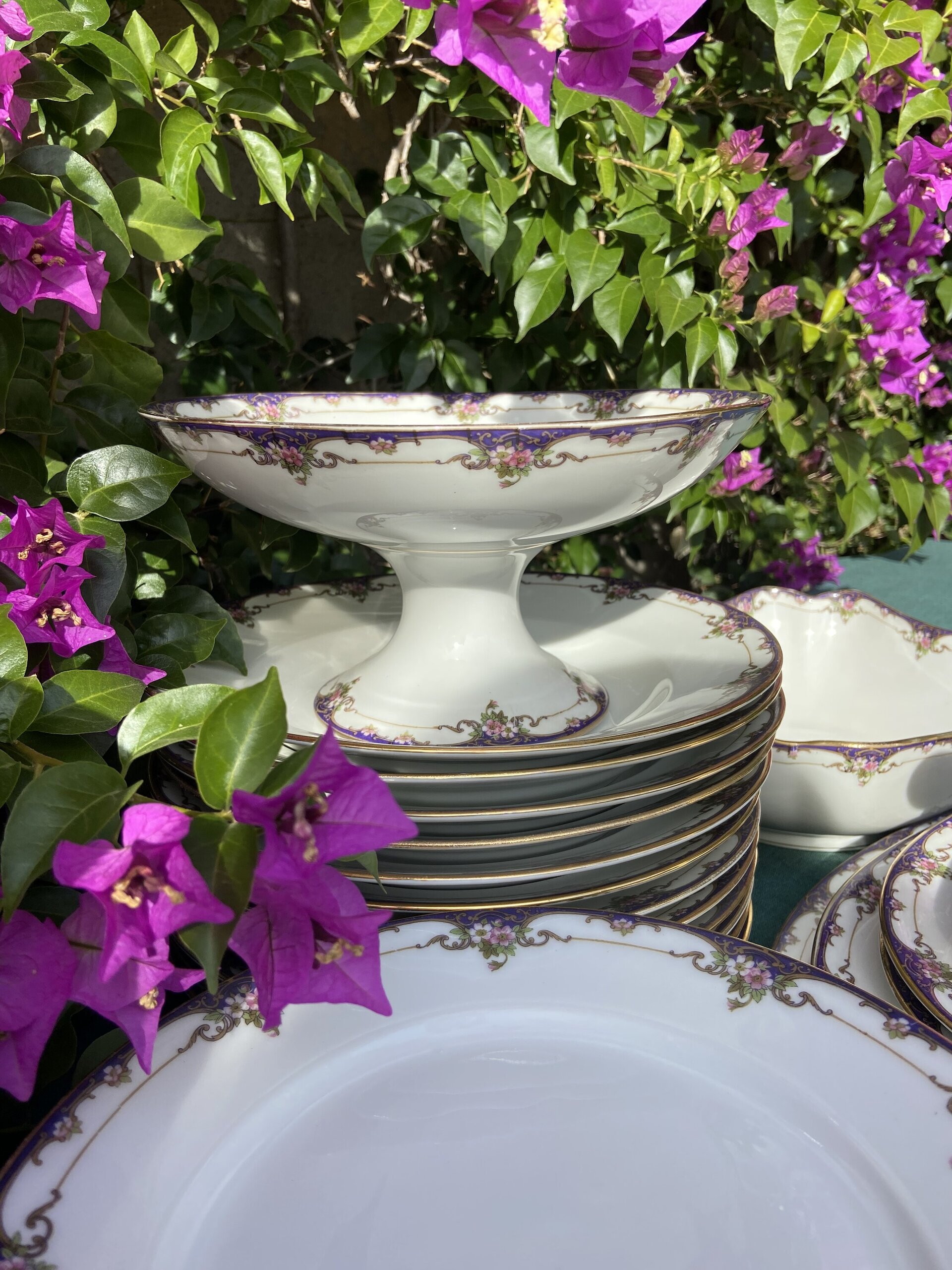 Vajilla en fina porcelana francesa de Limoges "W.G. & Cª" - 5