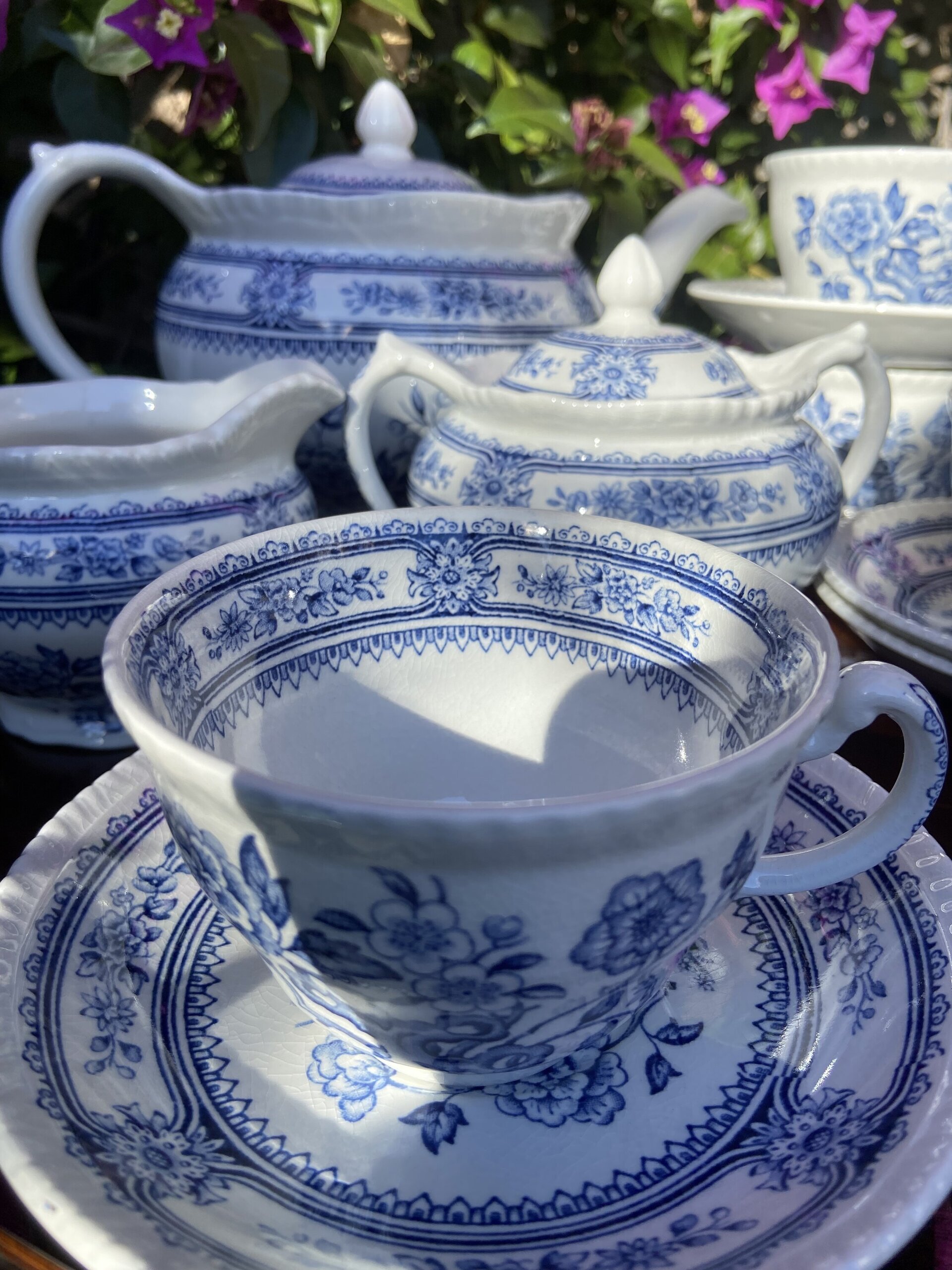 Juego de té en loza inglesa "Wood & Sons" (mod. Dorset). - 6