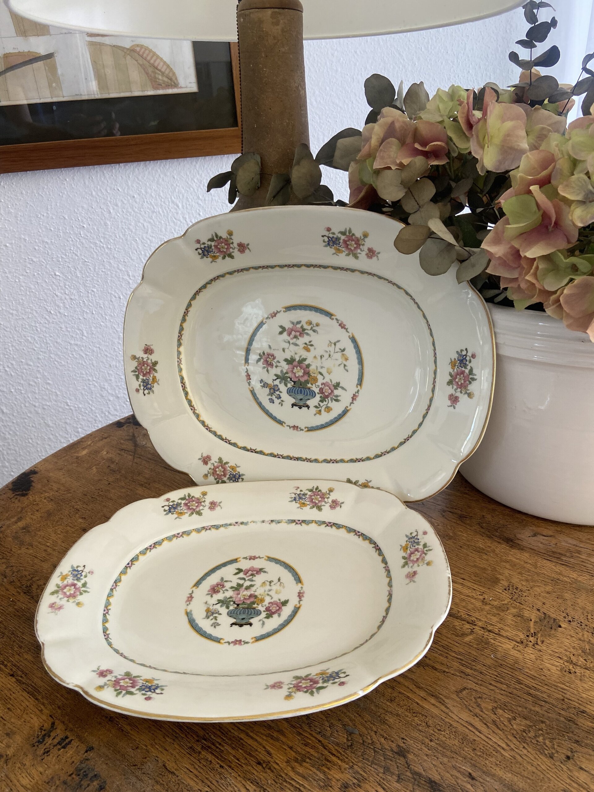 Pareja de fuentes en porcelana "Bidasoa" - 6