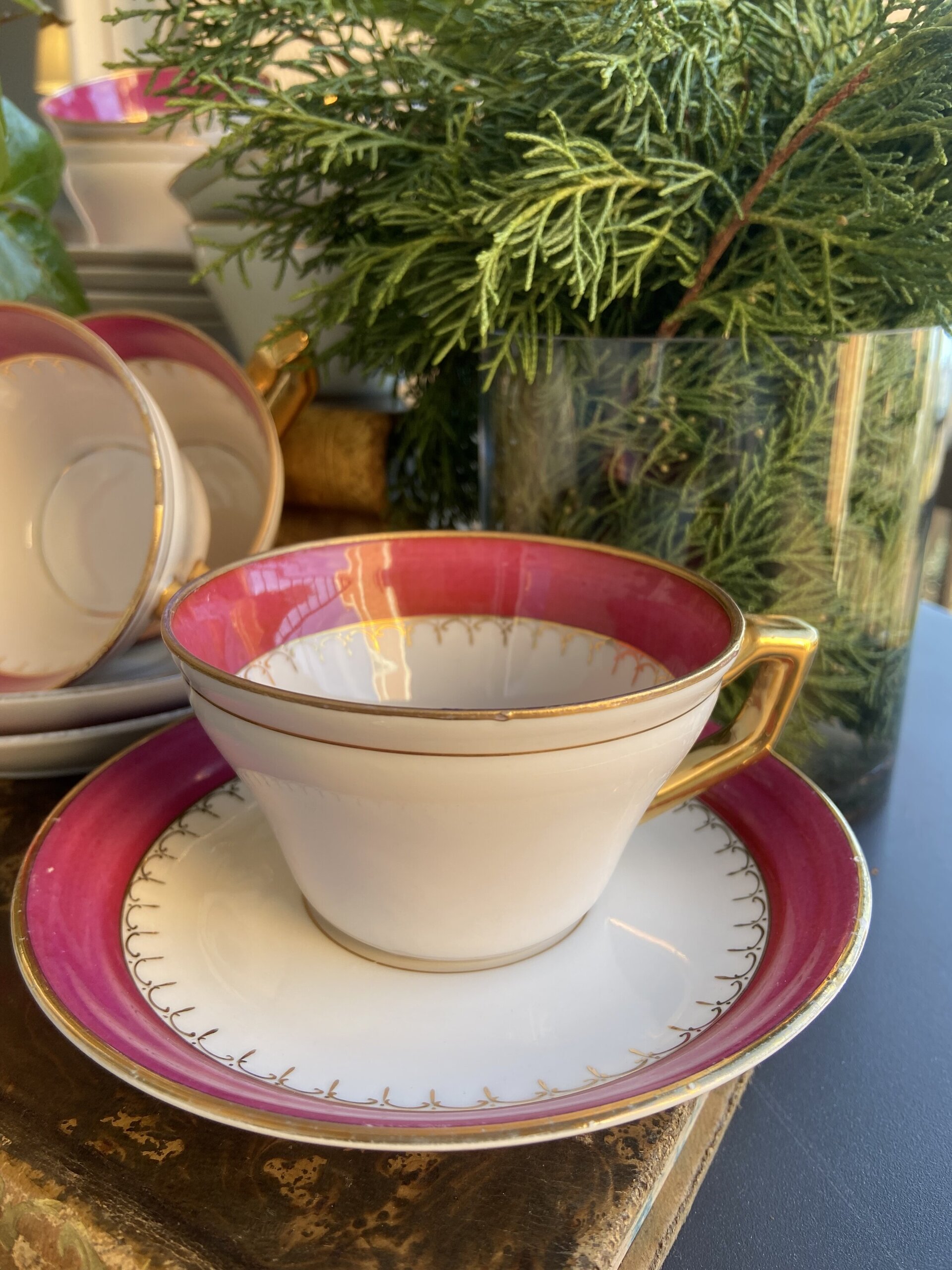 7 tazas de té en porcelana - 2