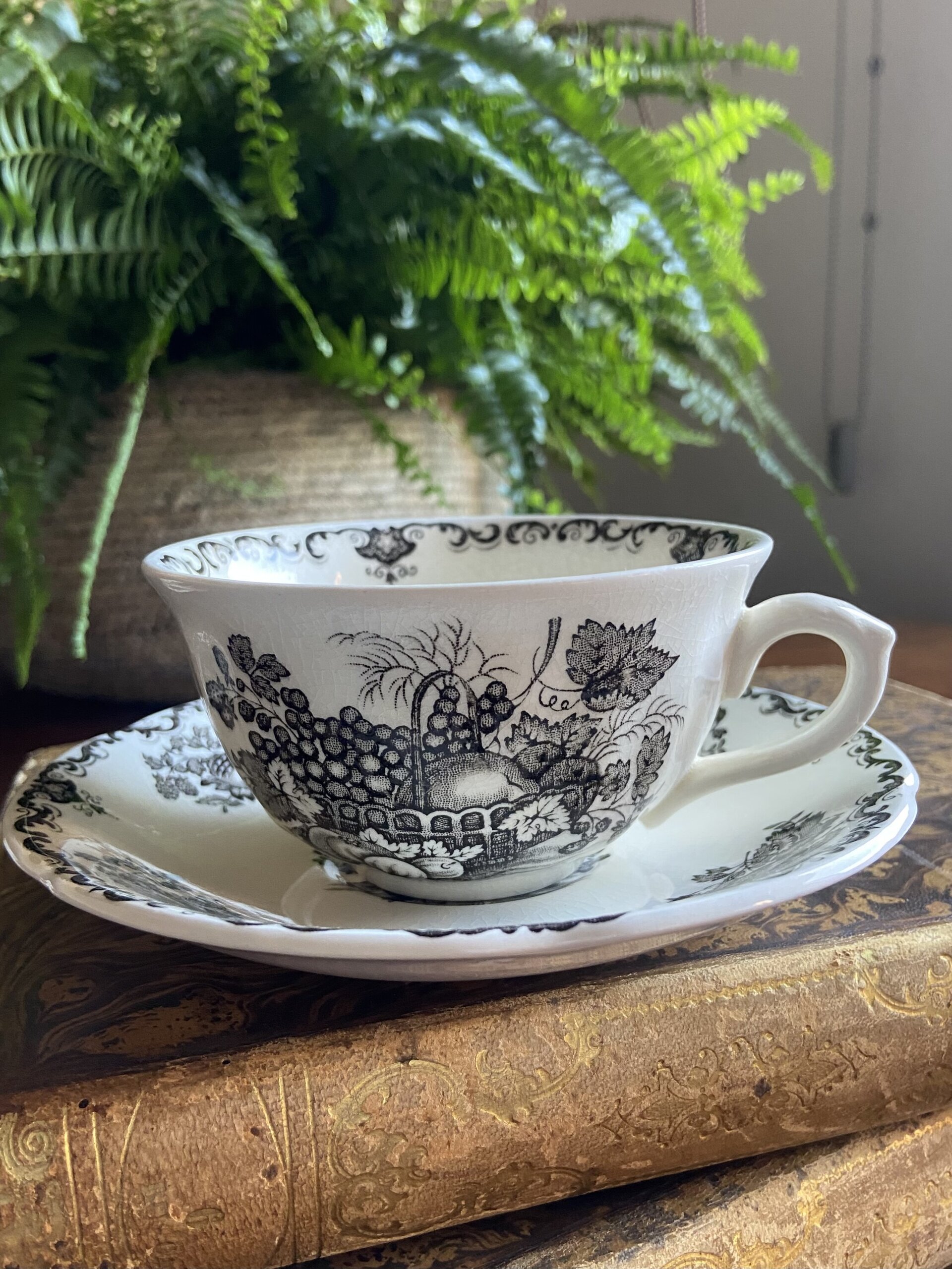 2 trios con tazas de té en loza inglesa "Mason´s" - 6