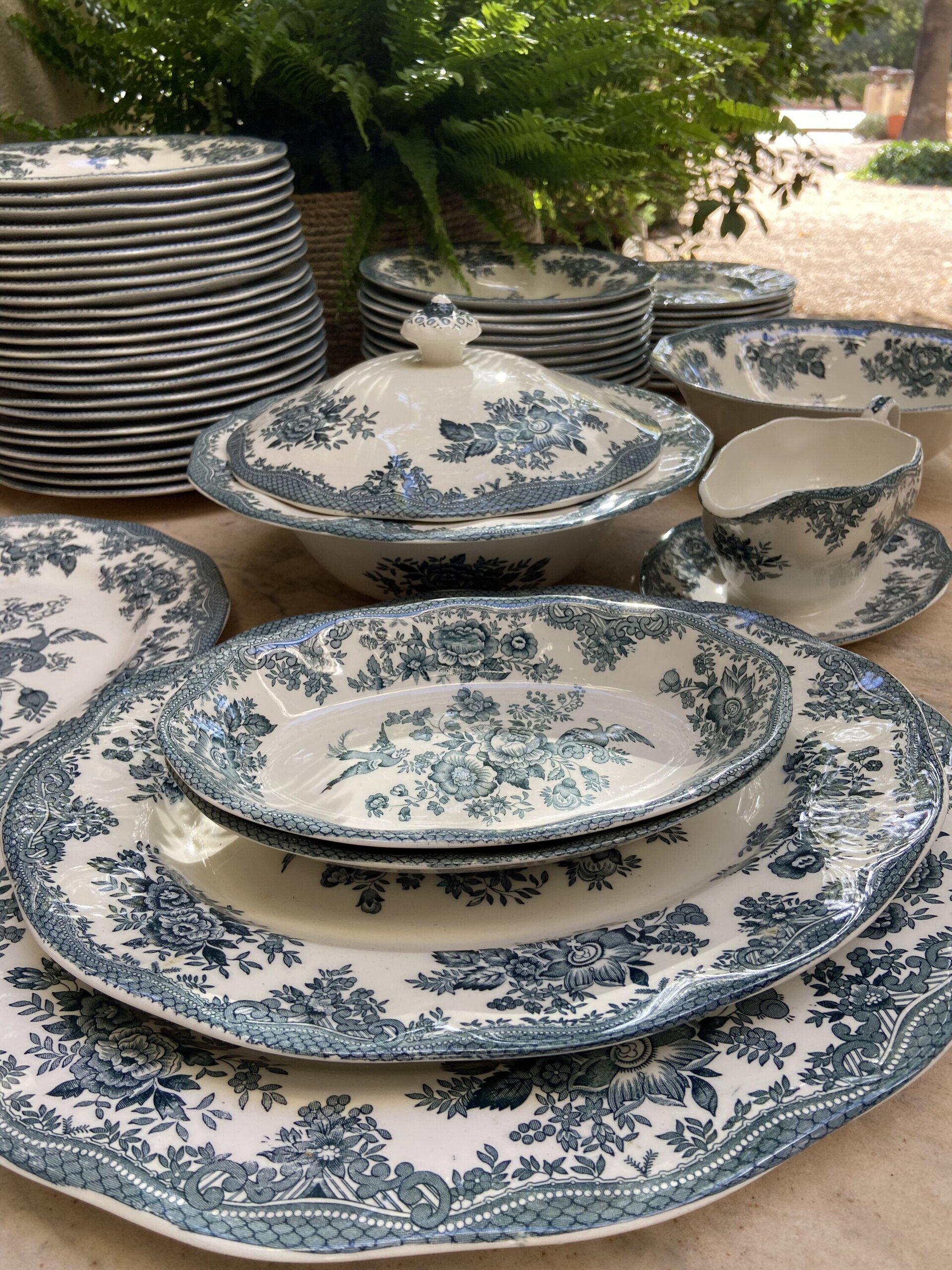 Vajilla en loza inglesa "Wedgwood" mod. Asiatic Phersants - 3