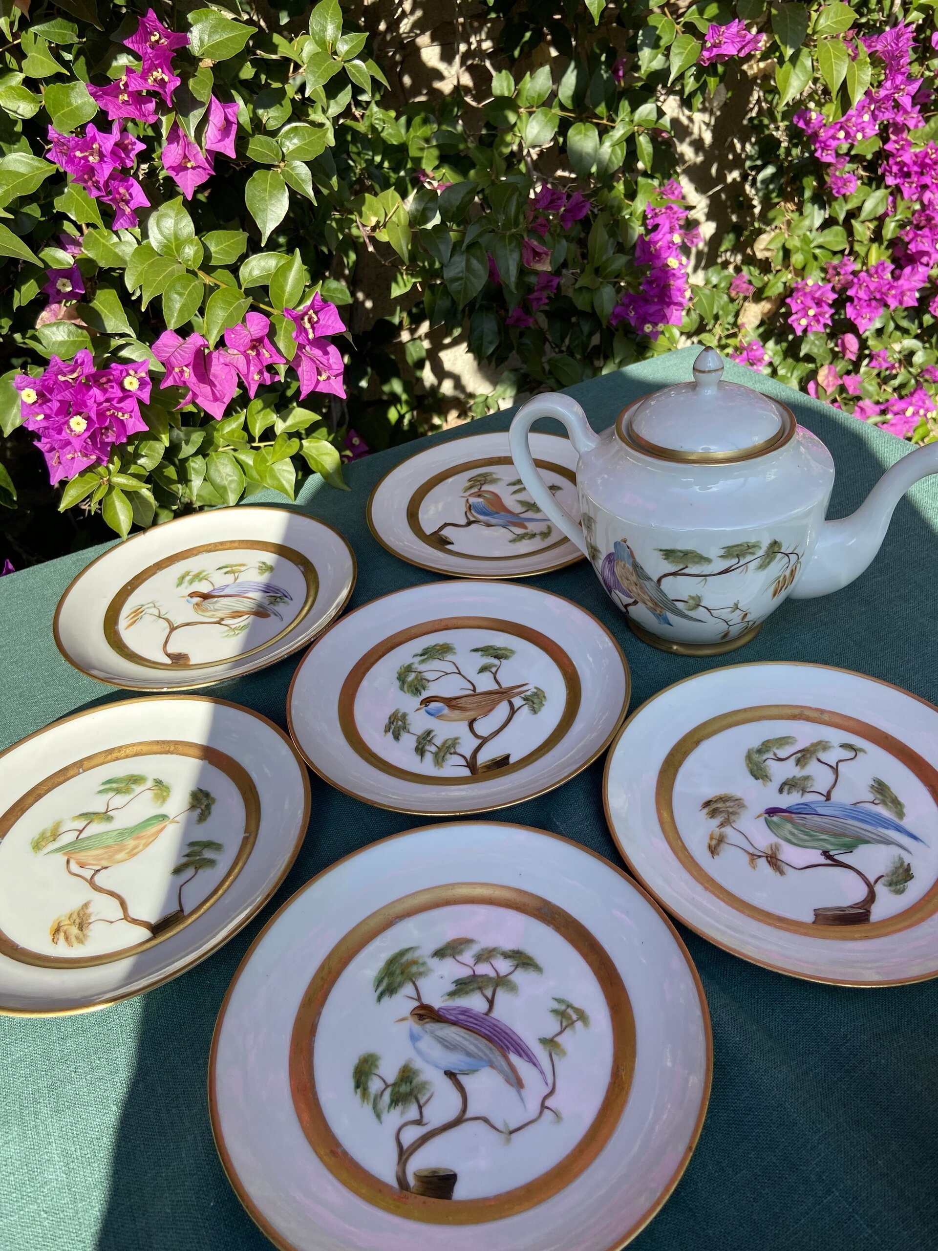 Juego de té en porcelana "Bidasoa". - 2