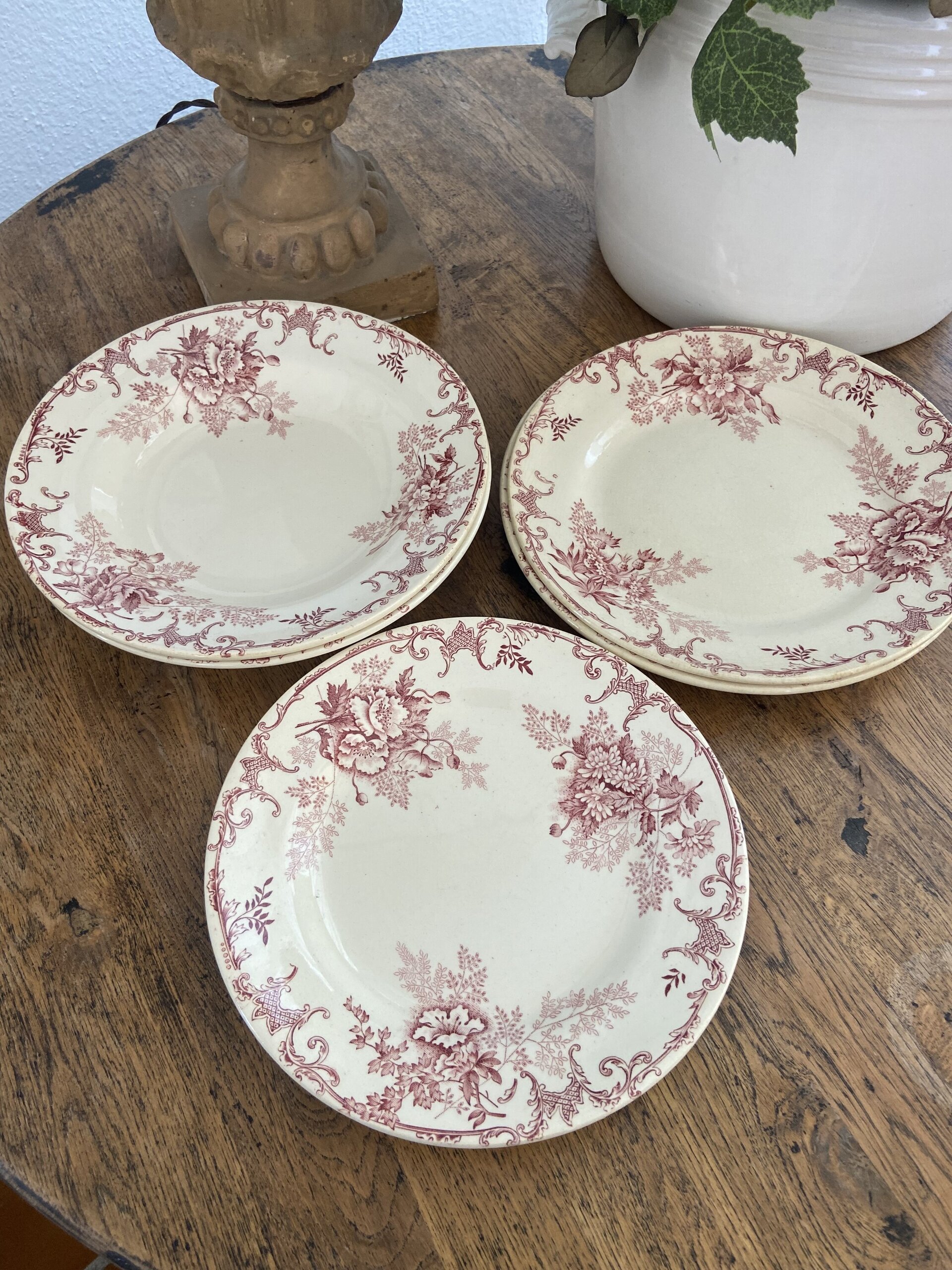 6 platos en loza francesa "Terre de Fer" Hte Boulenguer & Cia, Choisy le Roi - 10
