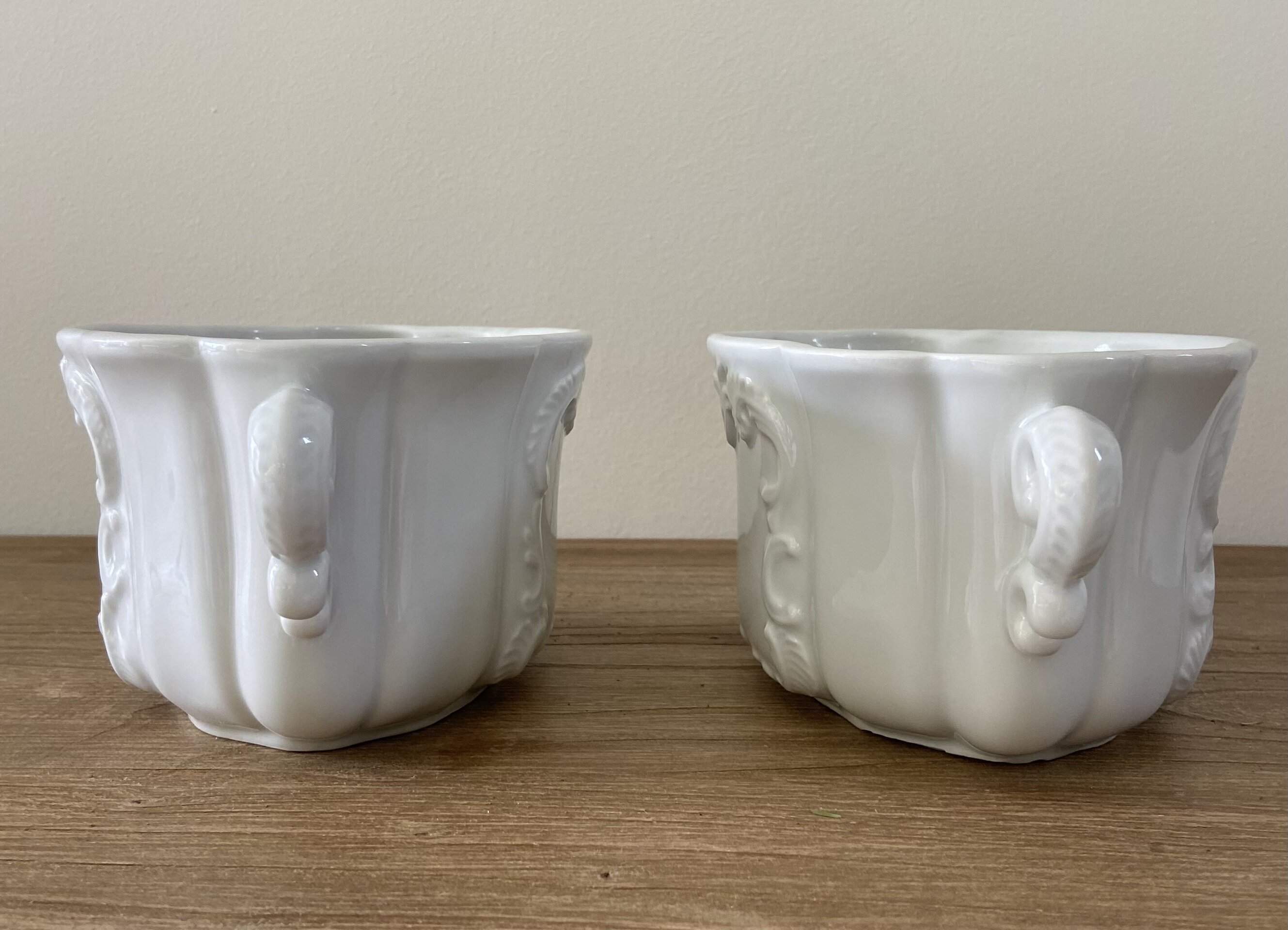 Pareja centros porcelana - 2