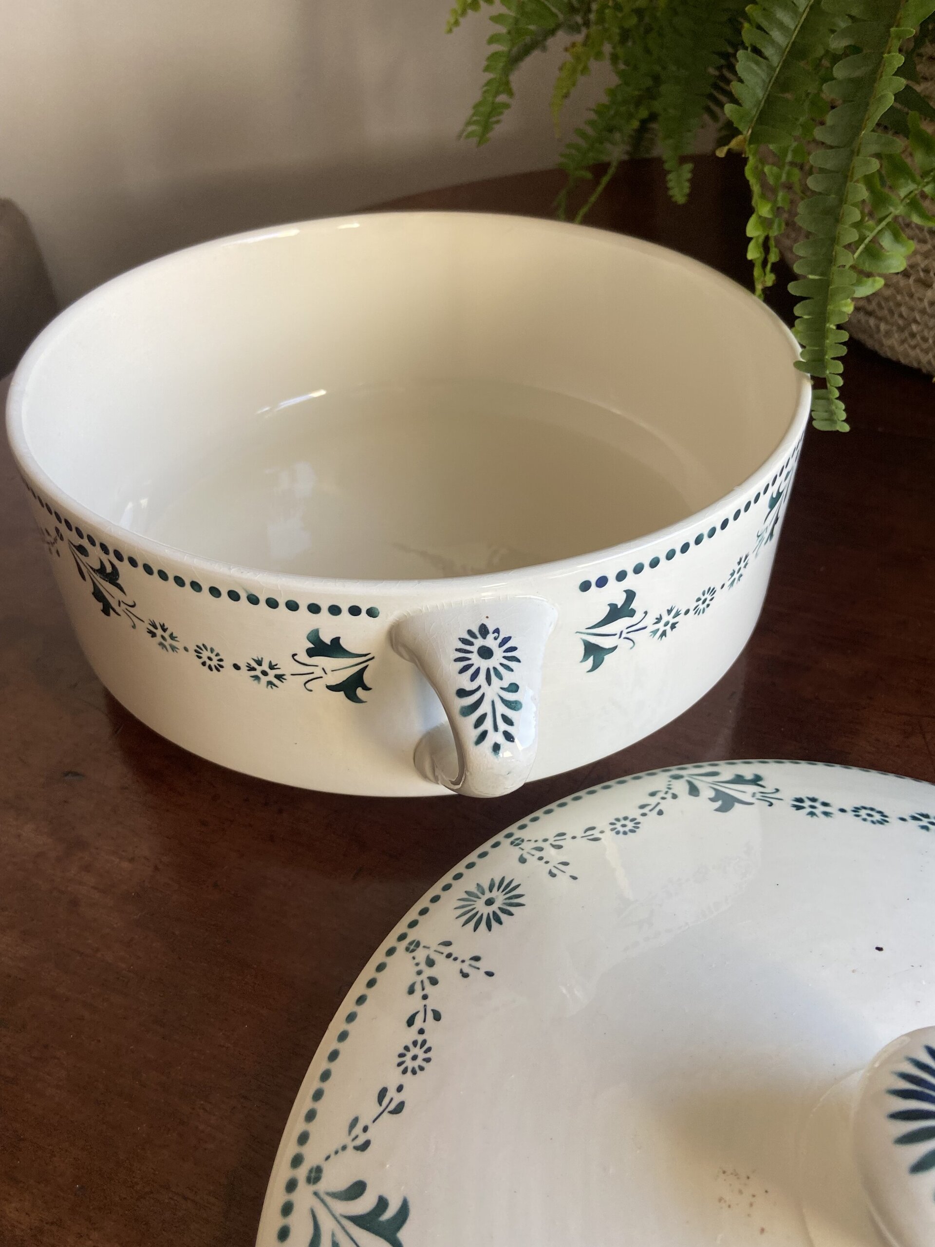 Sopera en loza francesa "Badonviller" - 7