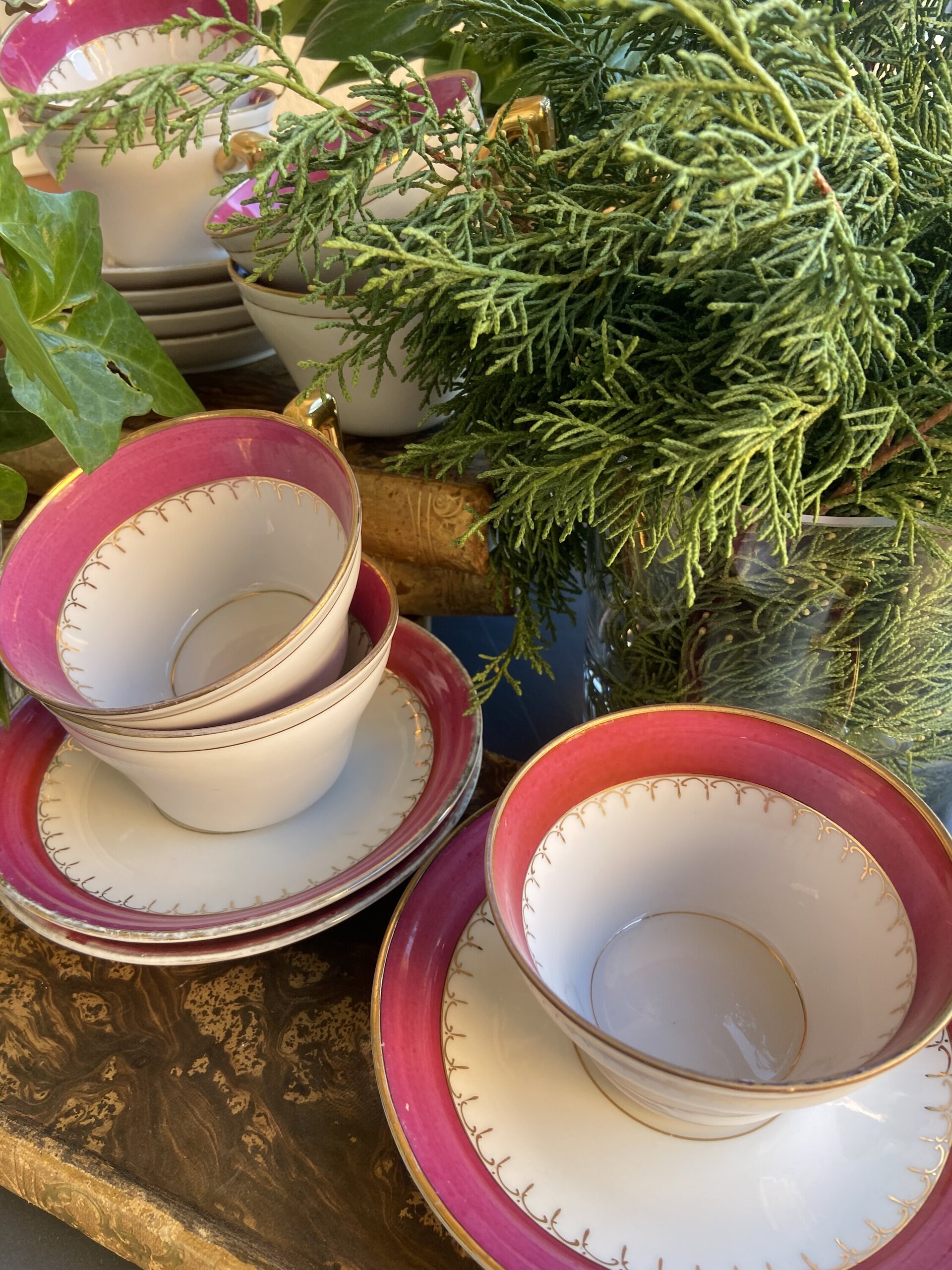 7 tazas de té en porcelana - 3