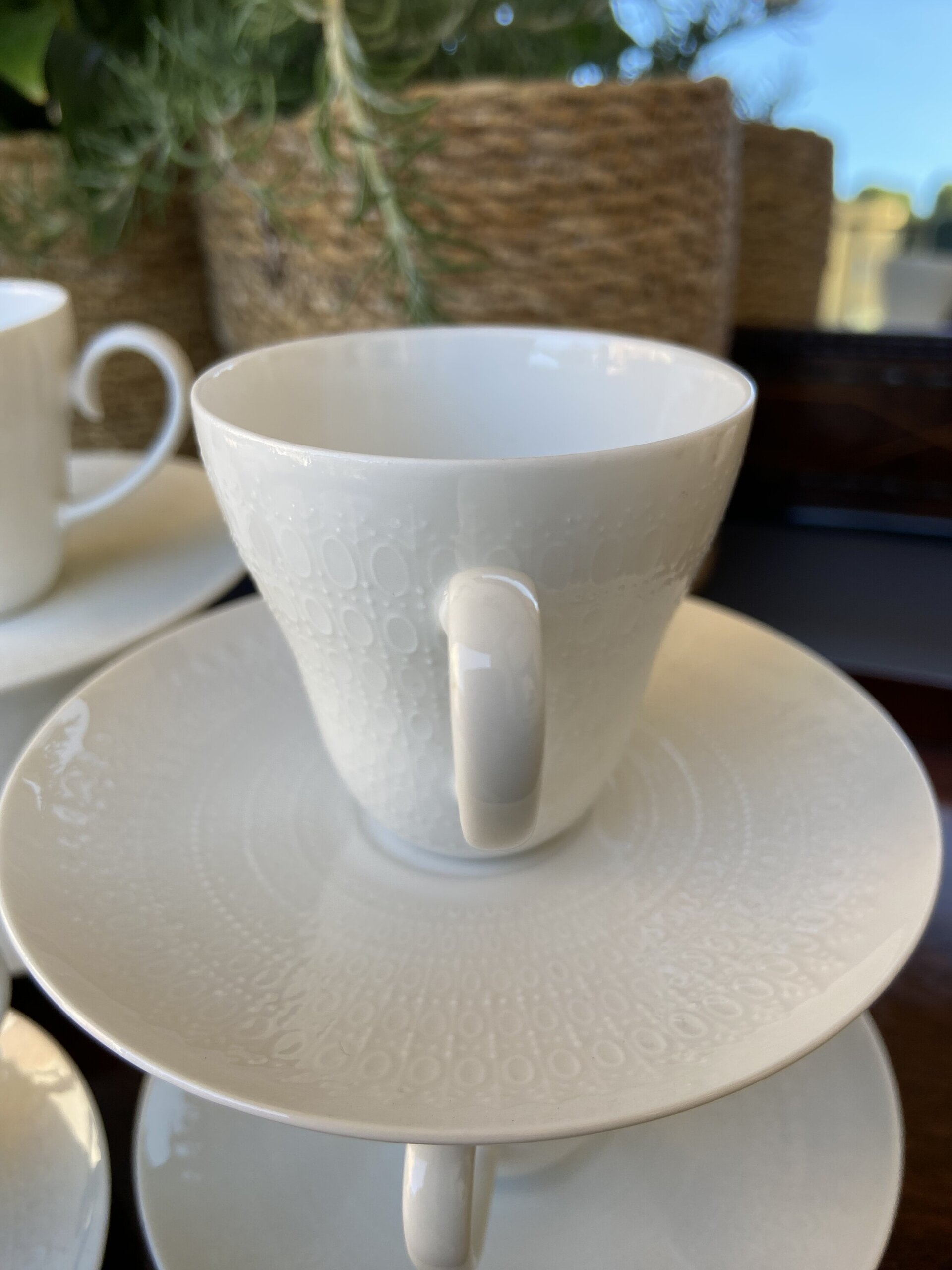 6 tazas en fina porcelana alemana "Rosenthal". - 4