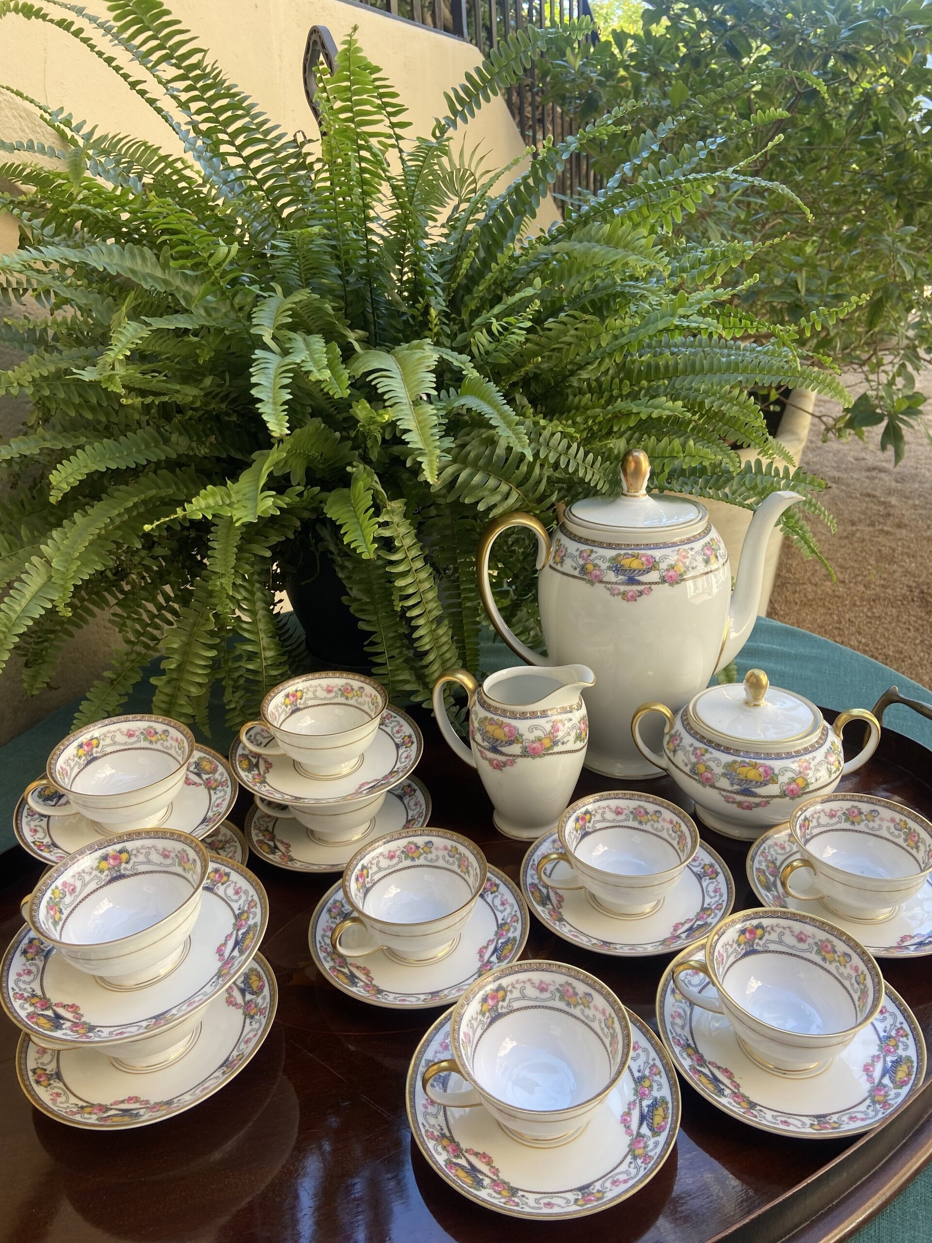 Juego de café en porcelana alemana "Rossenthal" - 2