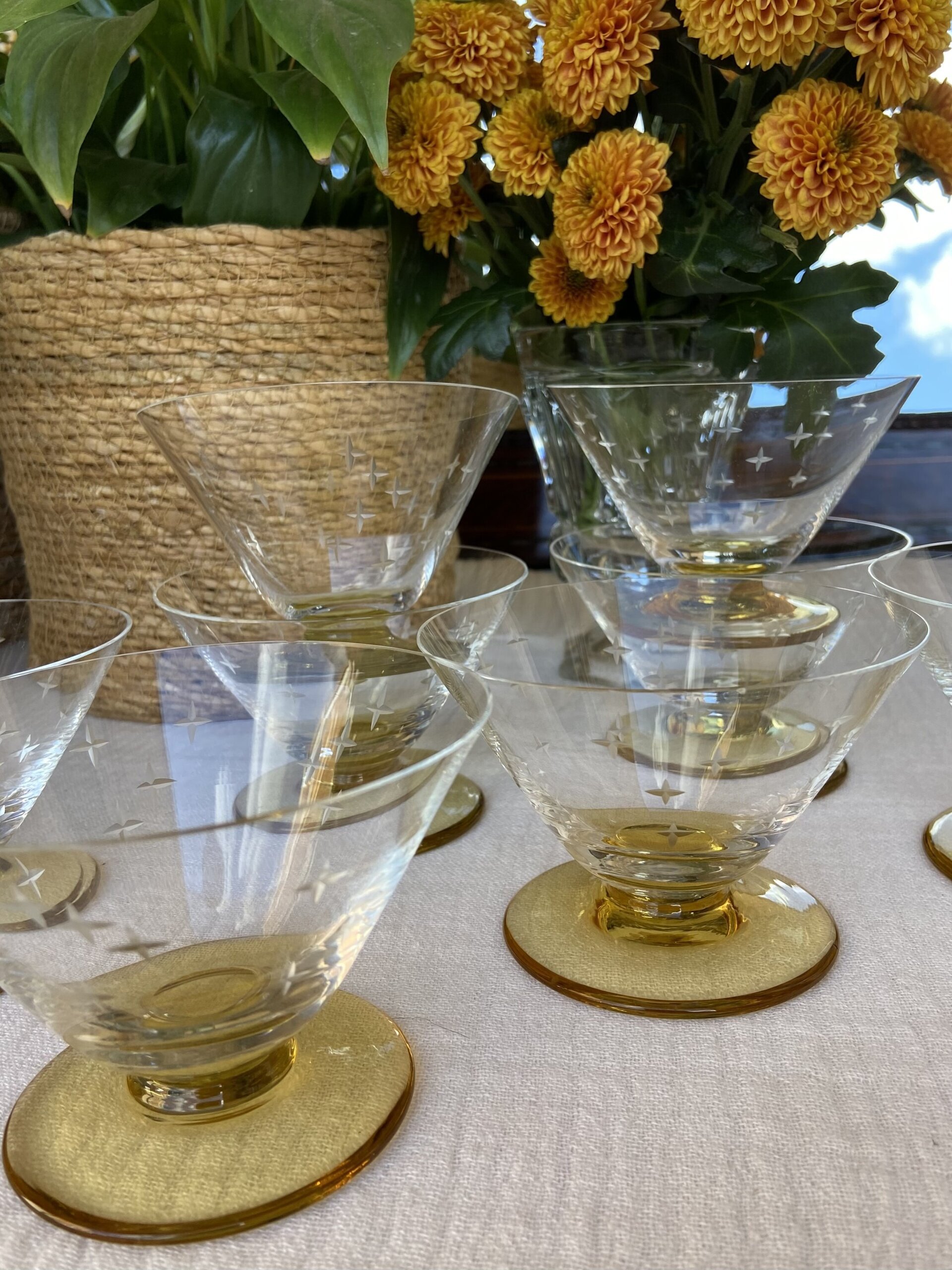 8 copas cava/postres - 2