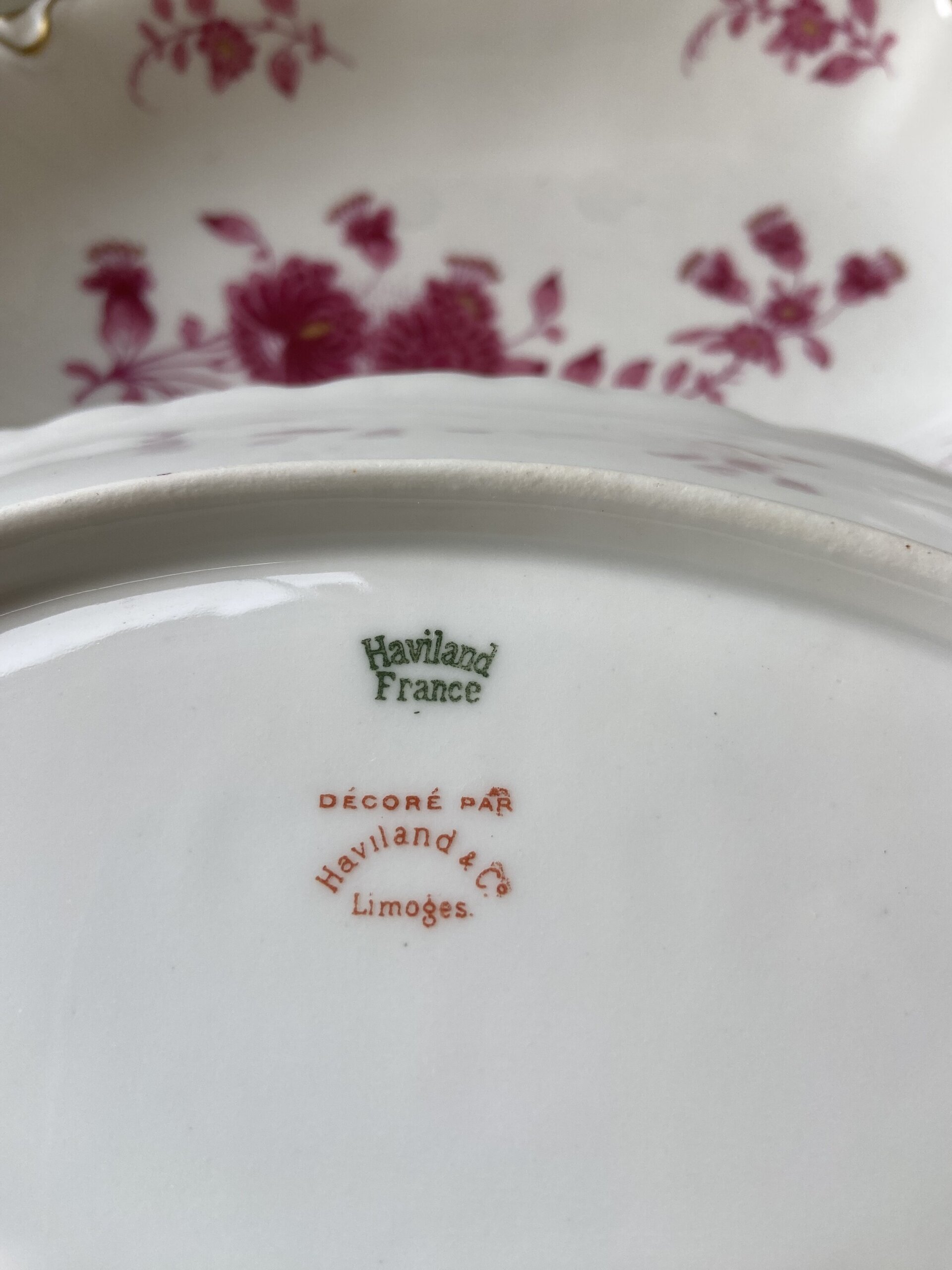 Vajilla en porcelana francesa de Limoges, "Haviland" - 10