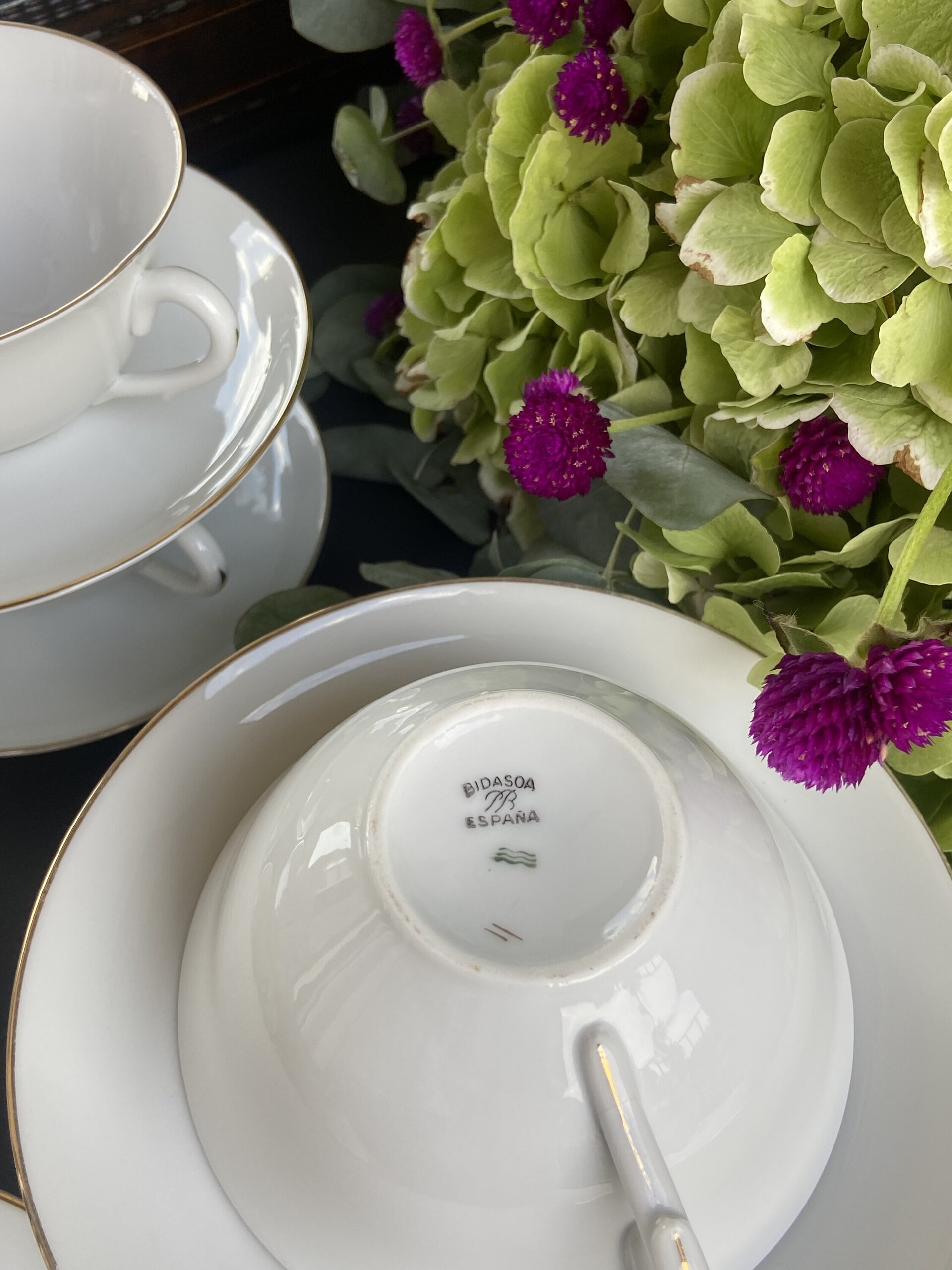 6 tazas desayuno porcelana "Bidasoa" - 4