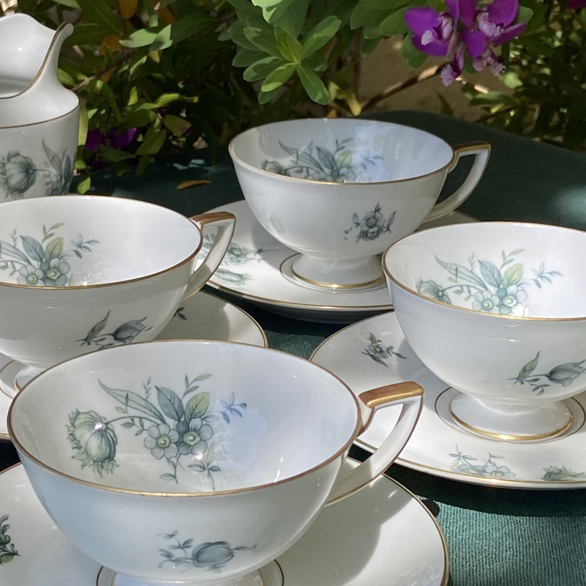Juego de té en porcelana alemana "Royal Tettau" Bavaria. - 3