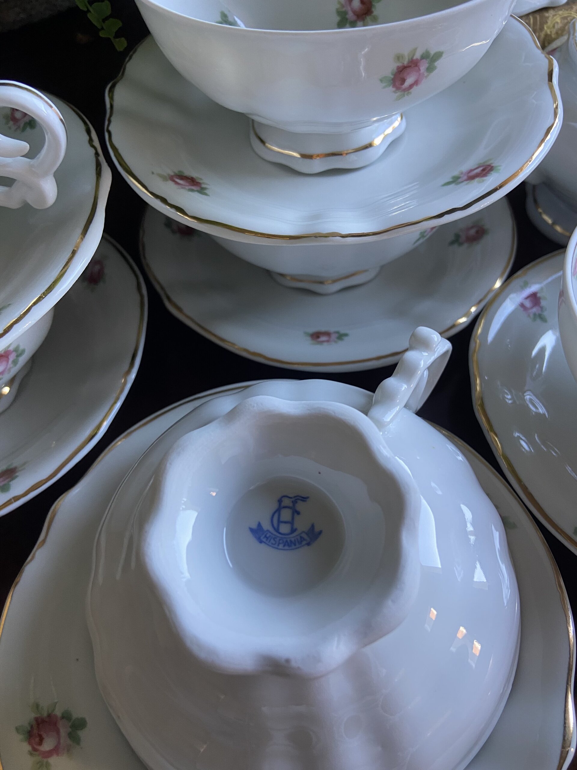 Juego de té en porcelana levantina de Manises "Hispania" - 7