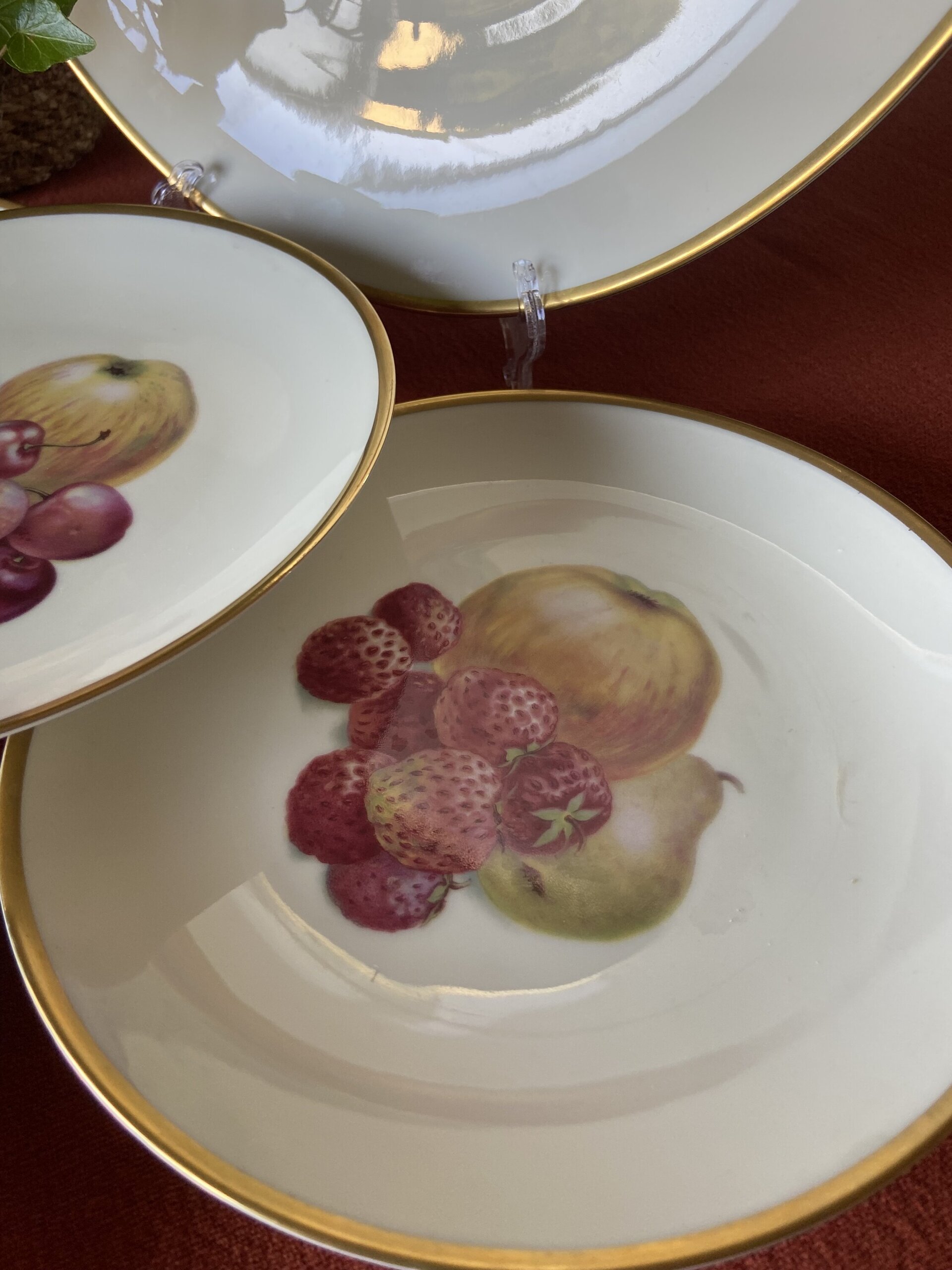 Fuente de pastas y 4 platos de merienda en porcelana alemana "Thomas". - 3